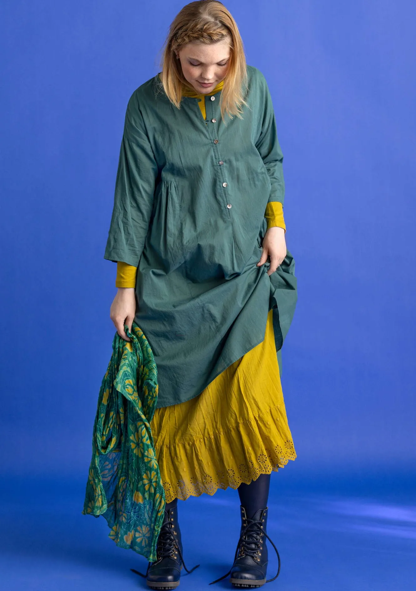 Gudrun Sjödén Kleid „Hedda“ aus Bio-Baumwollgewebe