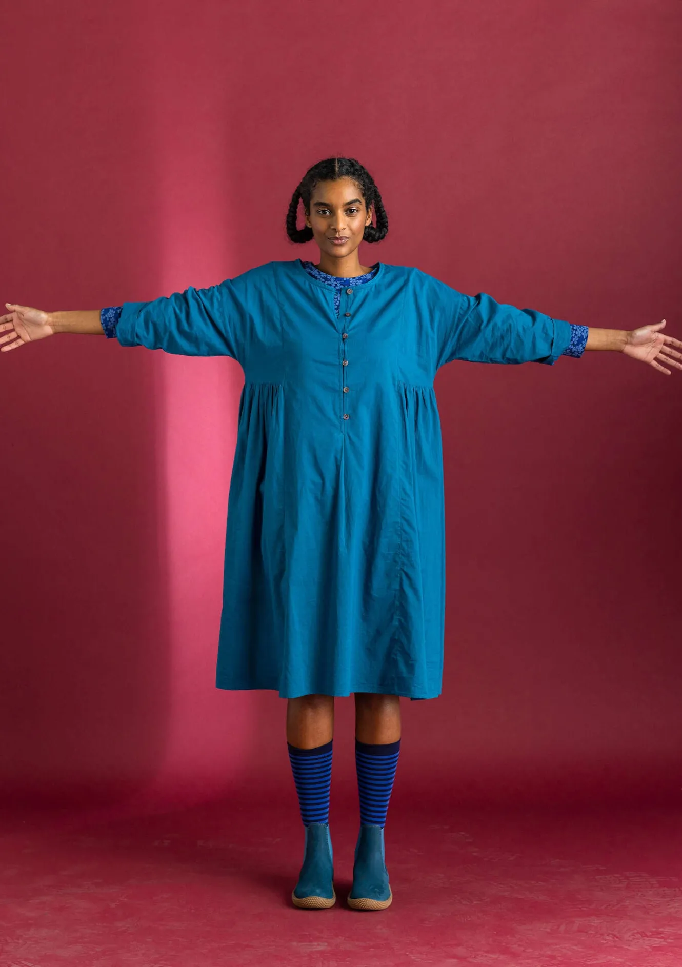 Gudrun Sjödén Kleid „Hedda“ aus Bio-Baumwollgewebe