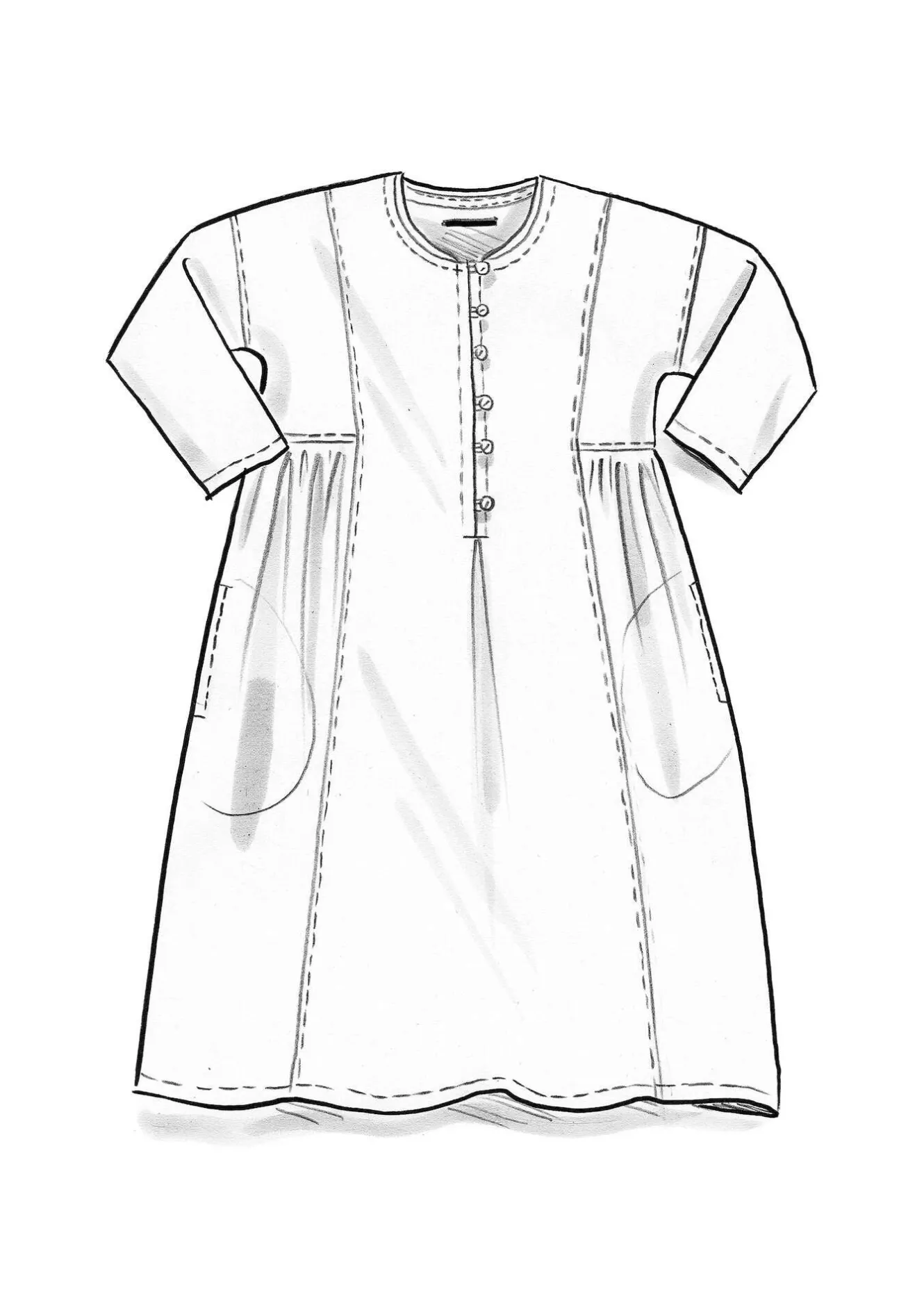 Gudrun Sjödén Kleid „Hedda“ aus Bio-Baumwollgewebe