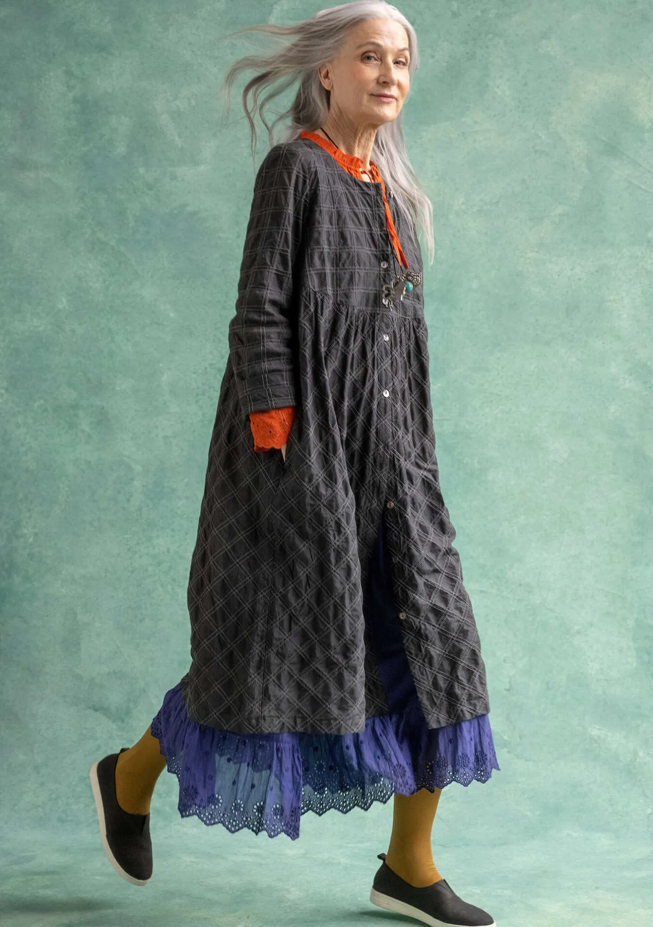 Gudrun Sjödén Kleid „Helga“ aus Bio-Baumwollgewebe