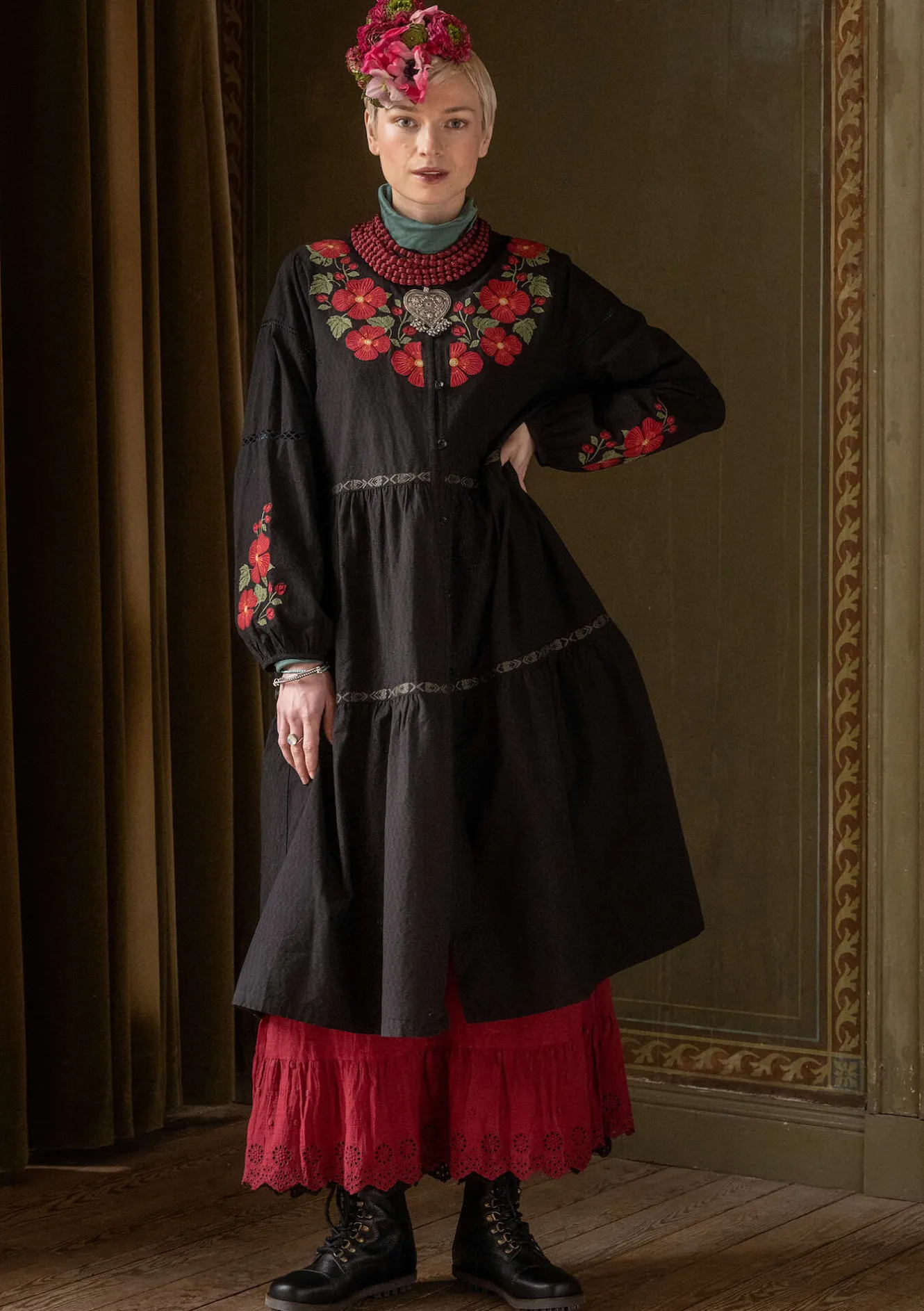 Gudrun Sjödén Kleid „Åland“ aus Bio-Baumwollgewebe