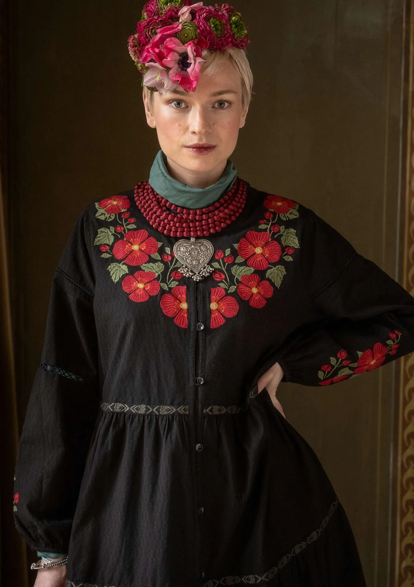 Gudrun Sjödén Kleid „Åland“ aus Bio-Baumwollgewebe