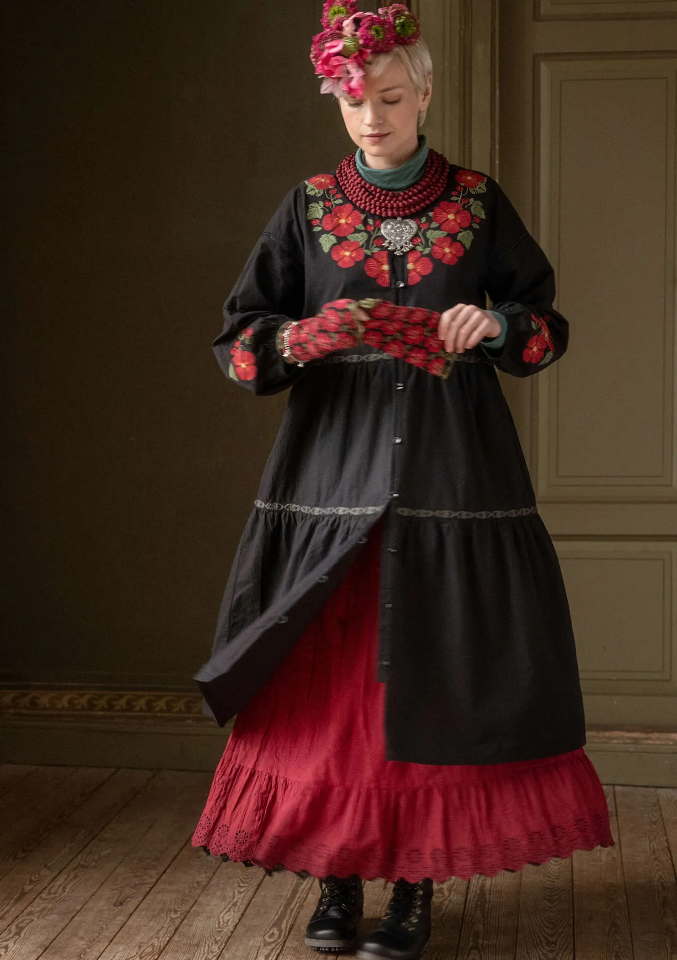 Gudrun Sjödén Kleid „Åland“ aus Bio-Baumwollgewebe