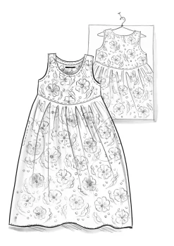 Gudrun Sjödén Kleid „Öst“ aus Bio-Baumwollgewebe