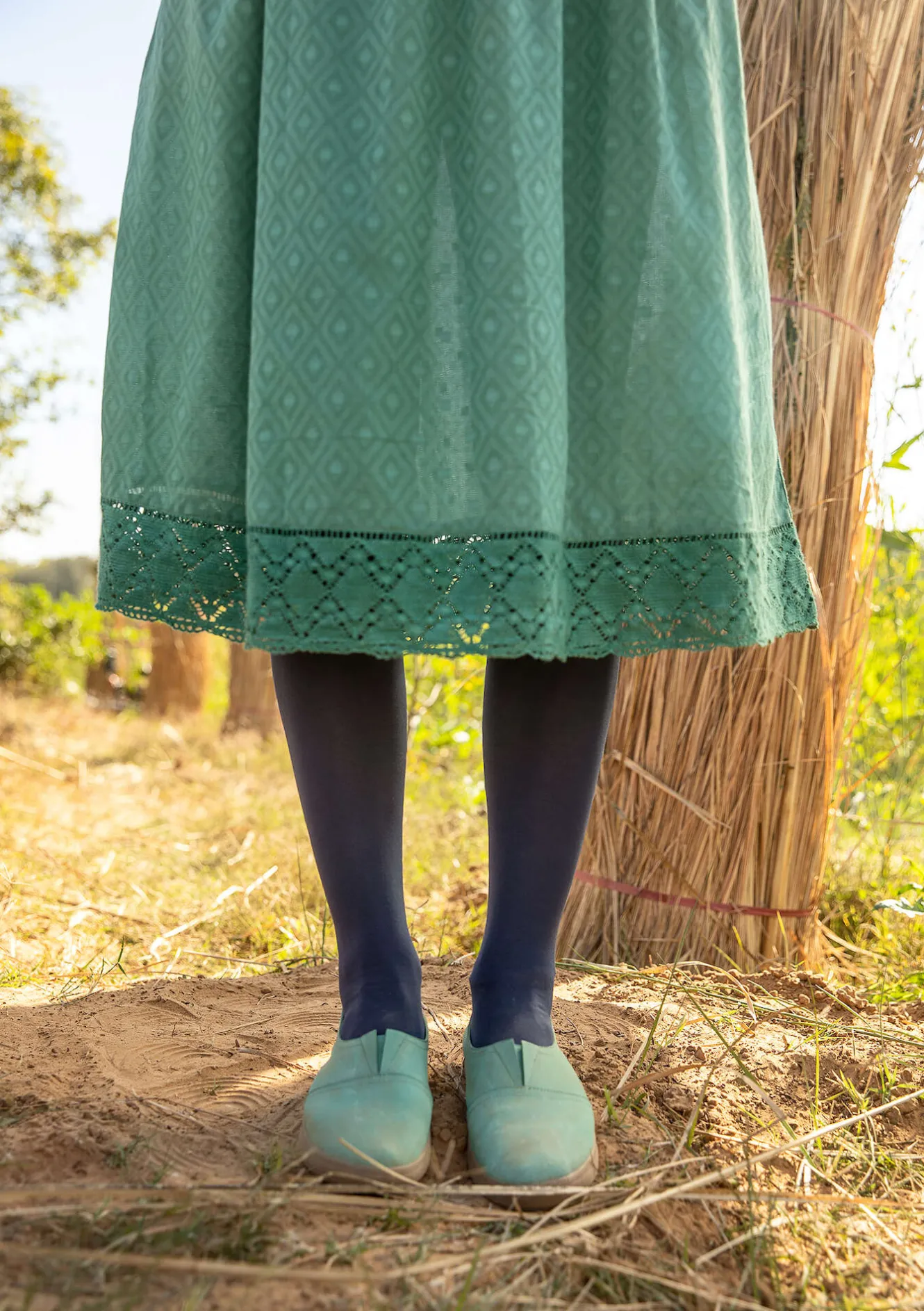 Gudrun Sjödén Kleid „Strandfynd“ aus Bio-Baumwollgewebe