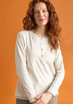 Gudrun Sjödén Knopfleistenshirt aus Bio-Baumwollripp