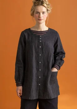 Gudrun Sjödén Künstlerbluse „Asta“ aus Leinengewebe