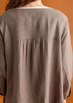 Gudrun Sjödén Künstlerbluse „Asta“ aus Leinengewebe