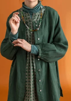 Gudrun Sjödén Künstlerbluse „Asta“ aus Leinengewebe