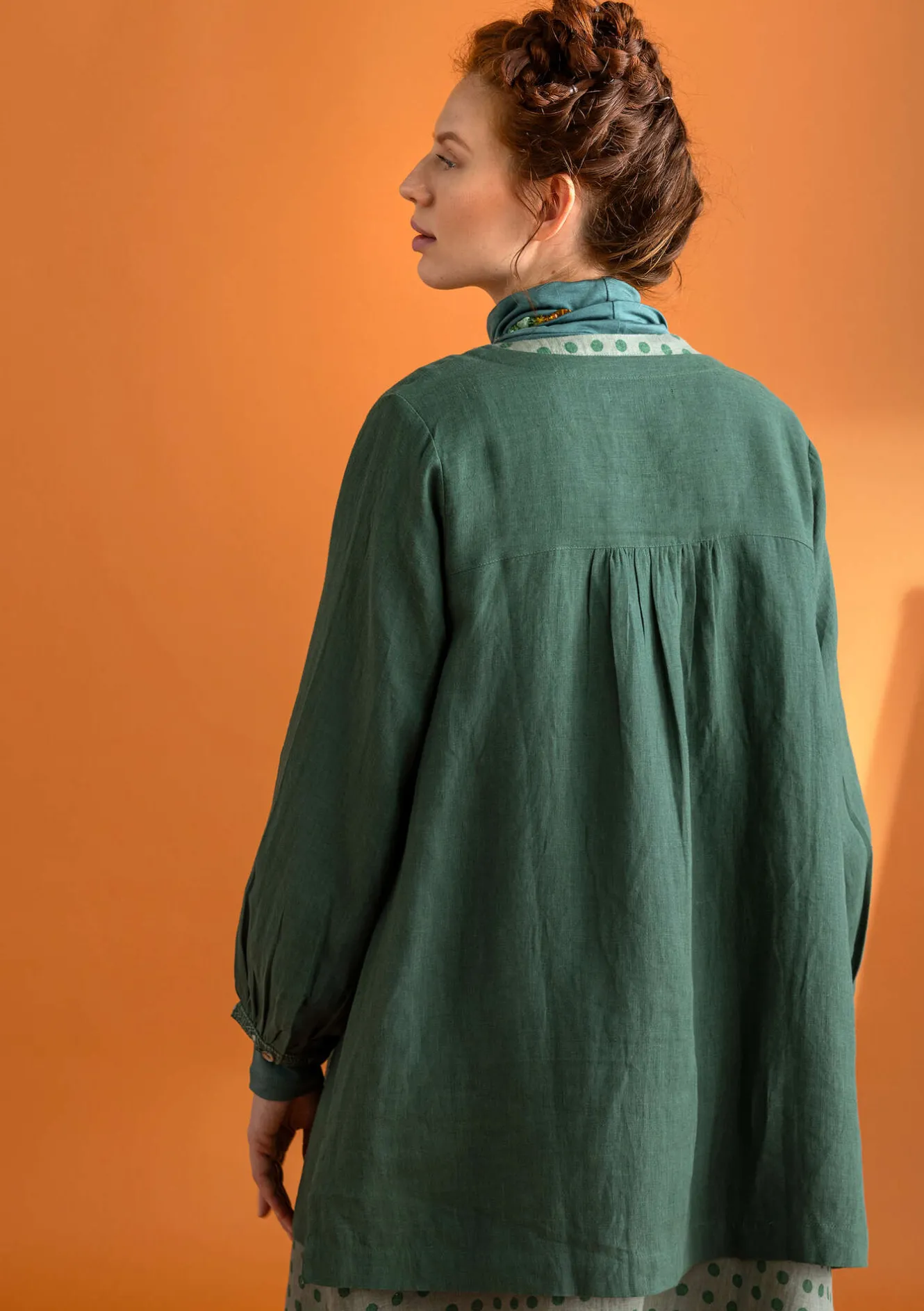 Gudrun Sjödén Künstlerbluse „Asta“ aus Leinengewebe
