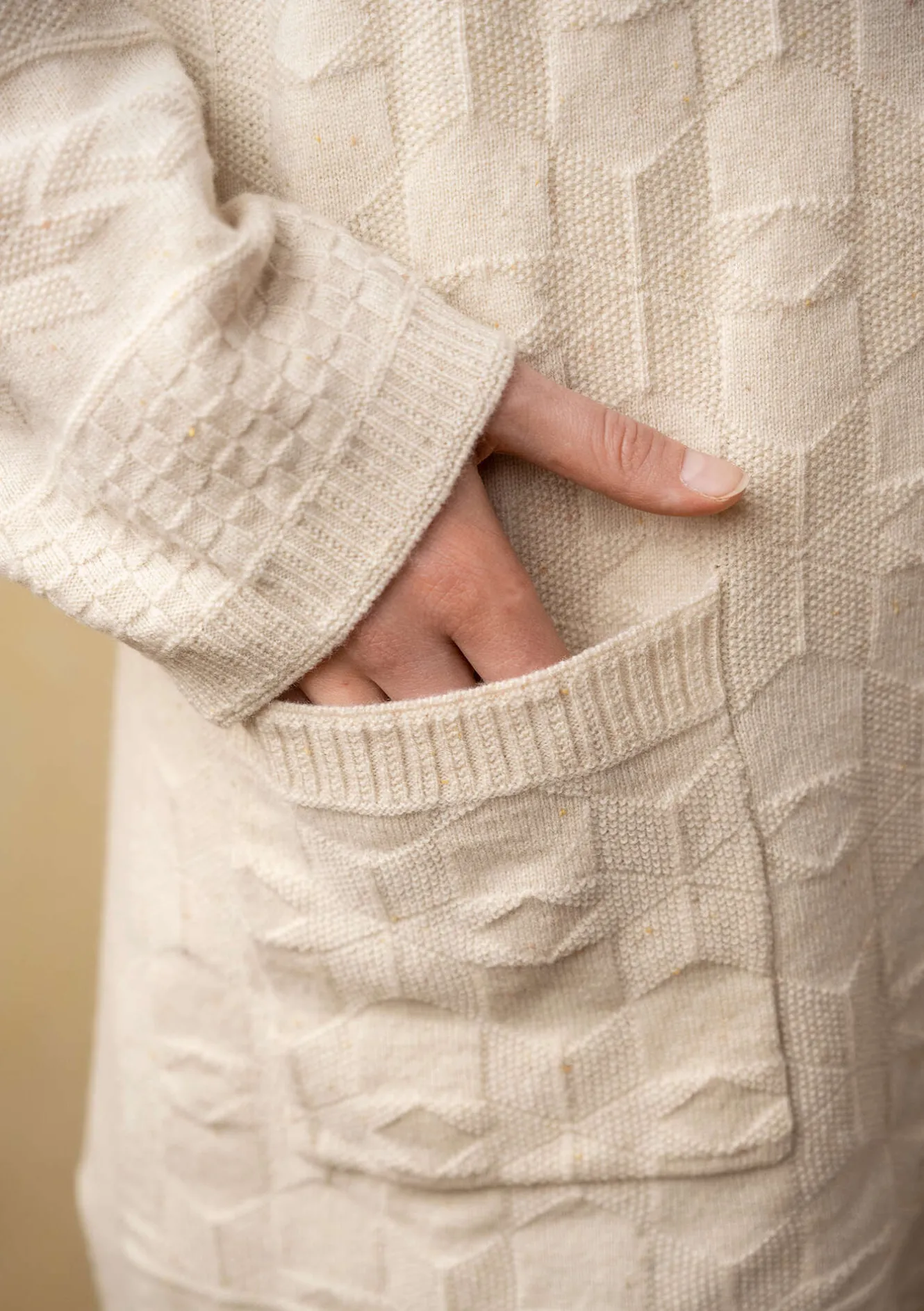 Gudrun Sjödén Langstrickjacke „Capella“ aus Lammwolle