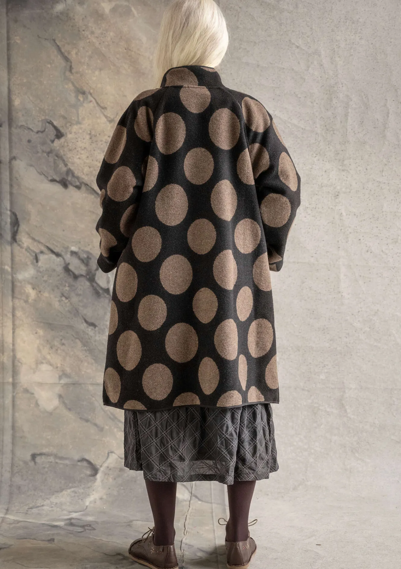 Gudrun Sjödén Mantel „Stone“ aus Wollmischgewebe