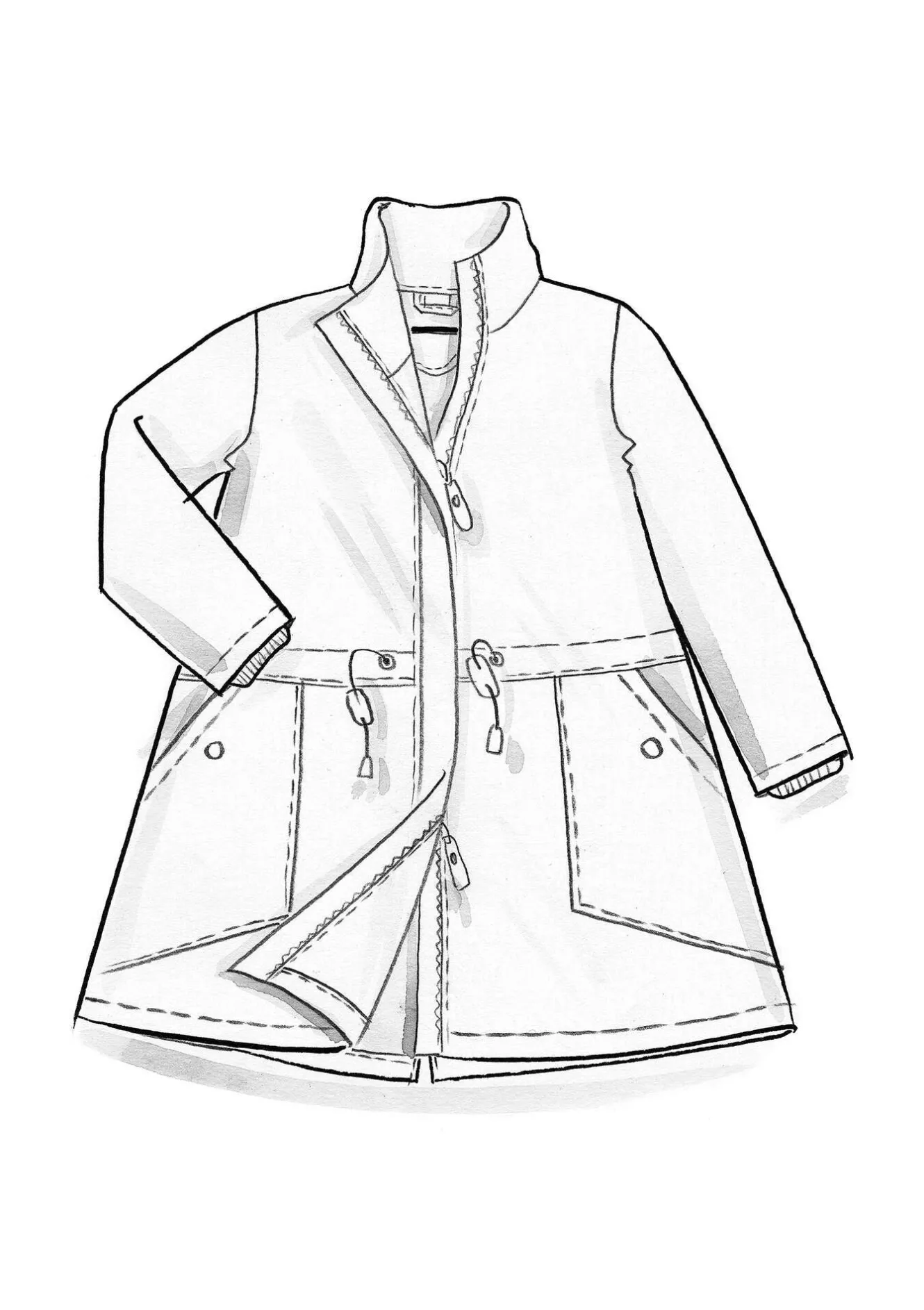 Gudrun Sjödén Parka „Lucy“ aus Bio-Baumwollgewebe