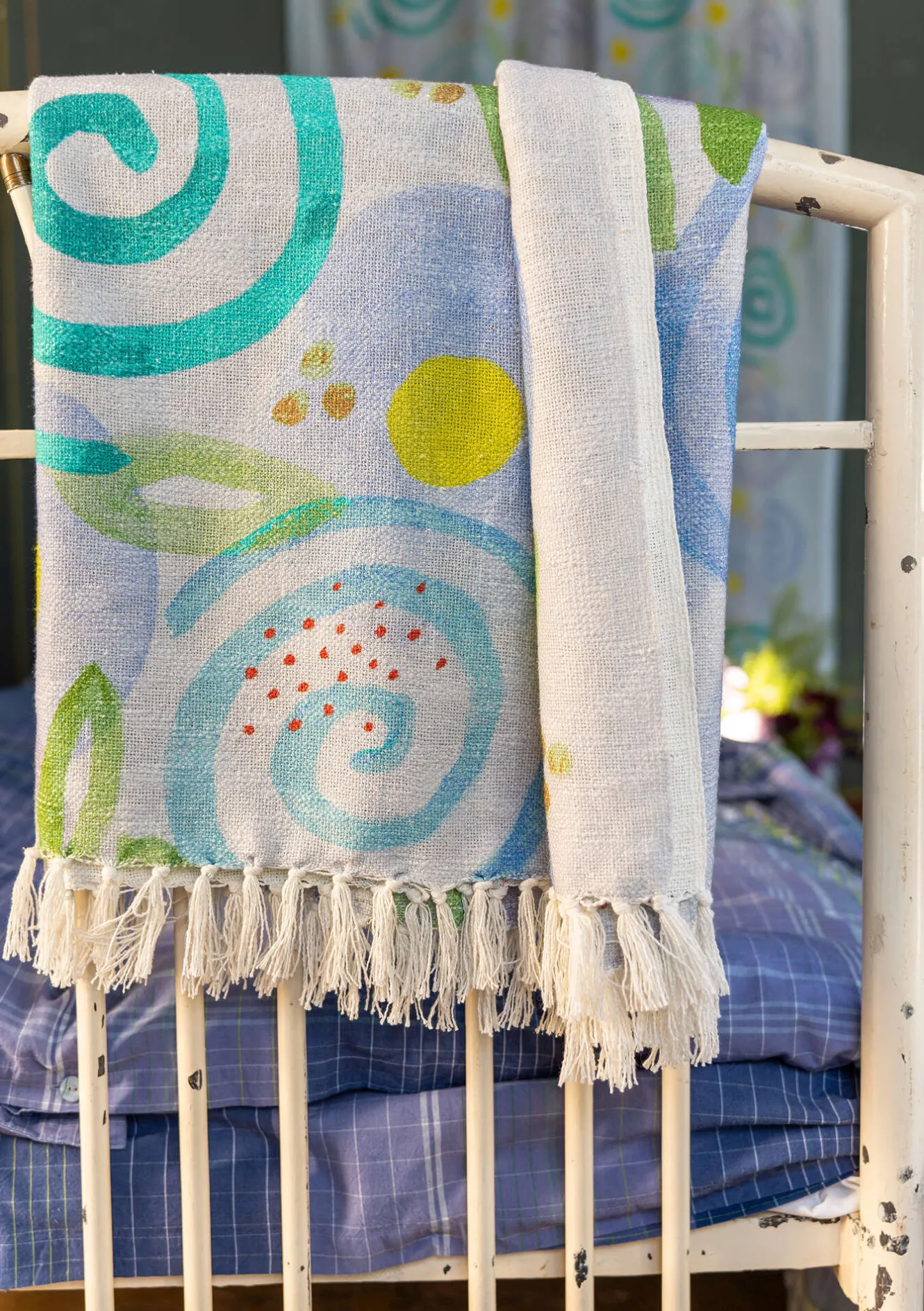Gudrun Sjödén Plaid „Cumulus“ aus Bio-Baumwolle