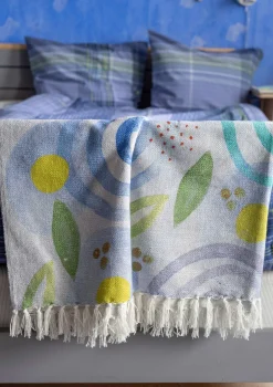 Gudrun Sjödén Plaid „Cumulus“ aus Bio-Baumwolle