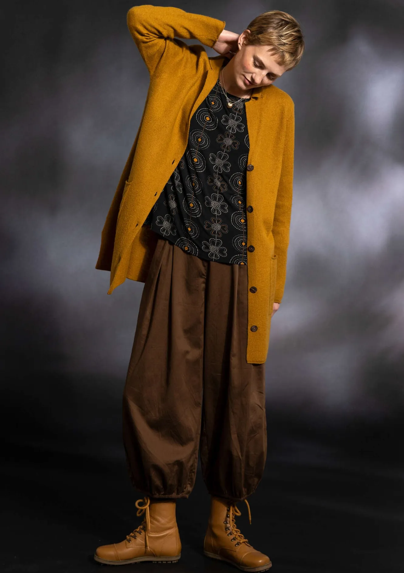Gudrun Sjödén Pluderhose aus Bio-Baumwollgewebe