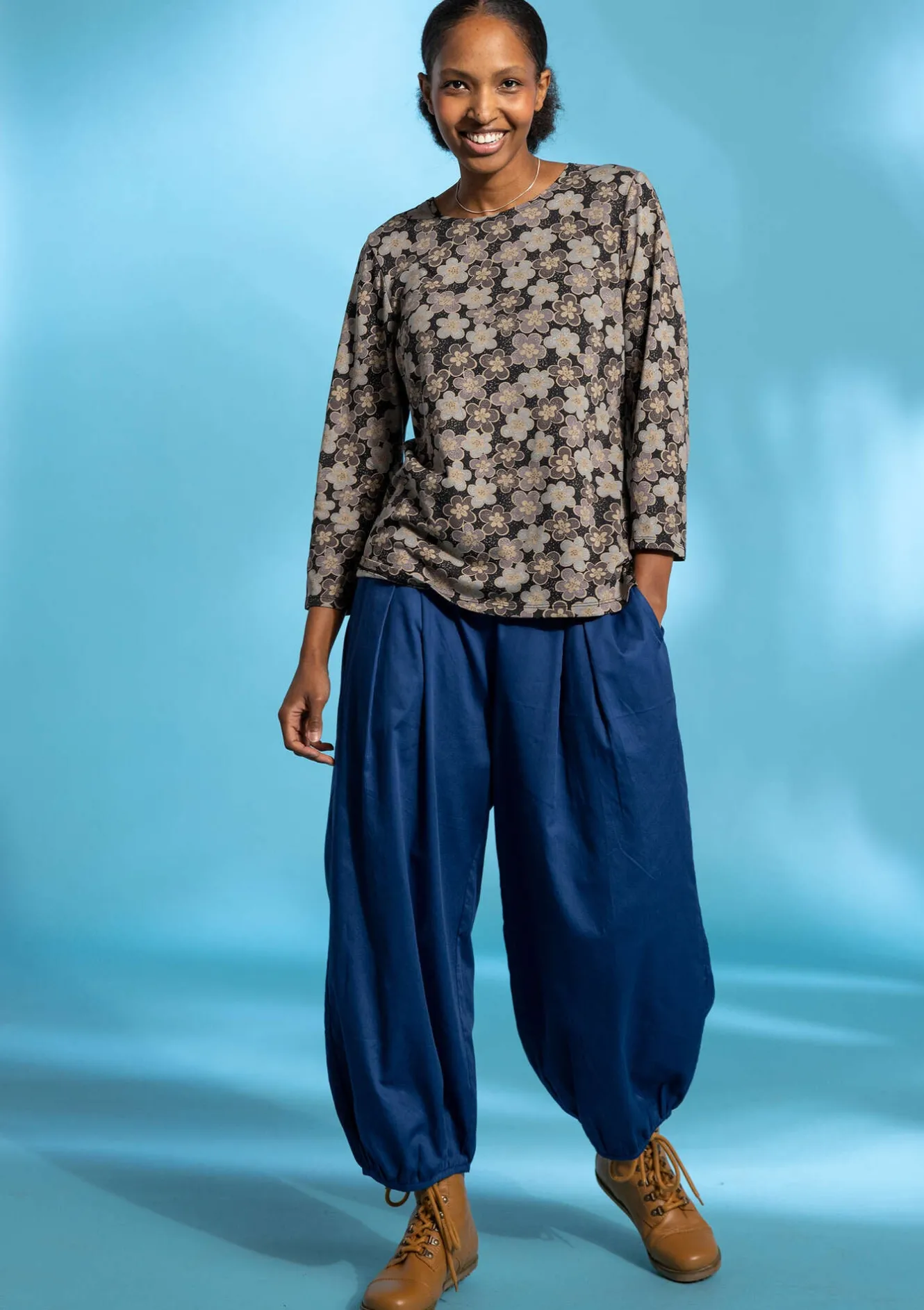 Gudrun Sjödén Pluderhose aus Bio-Baumwollgewebe