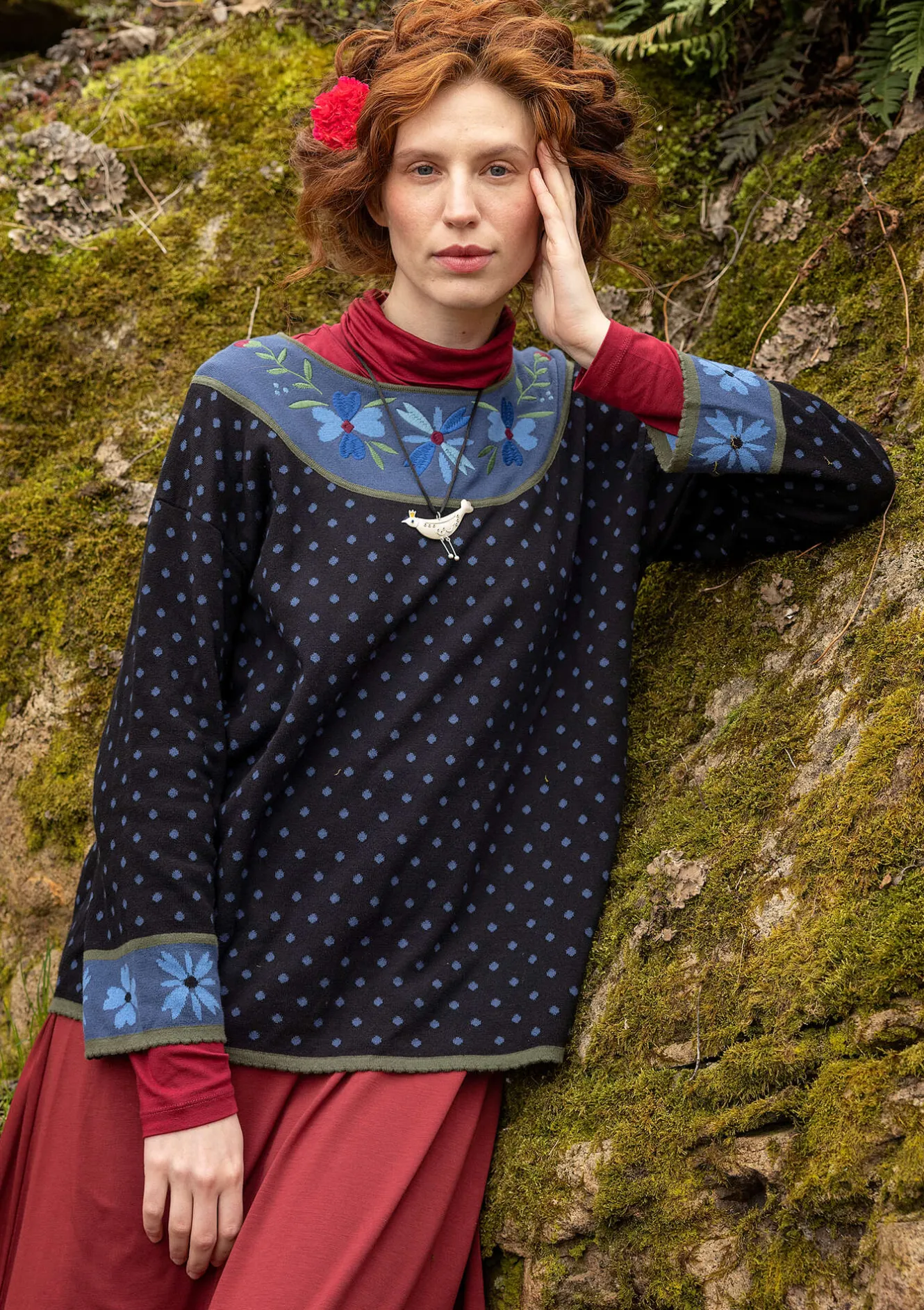 Gudrun Sjödén Pullover „Maria“ aus Bio-/Recycling-Baumwolle