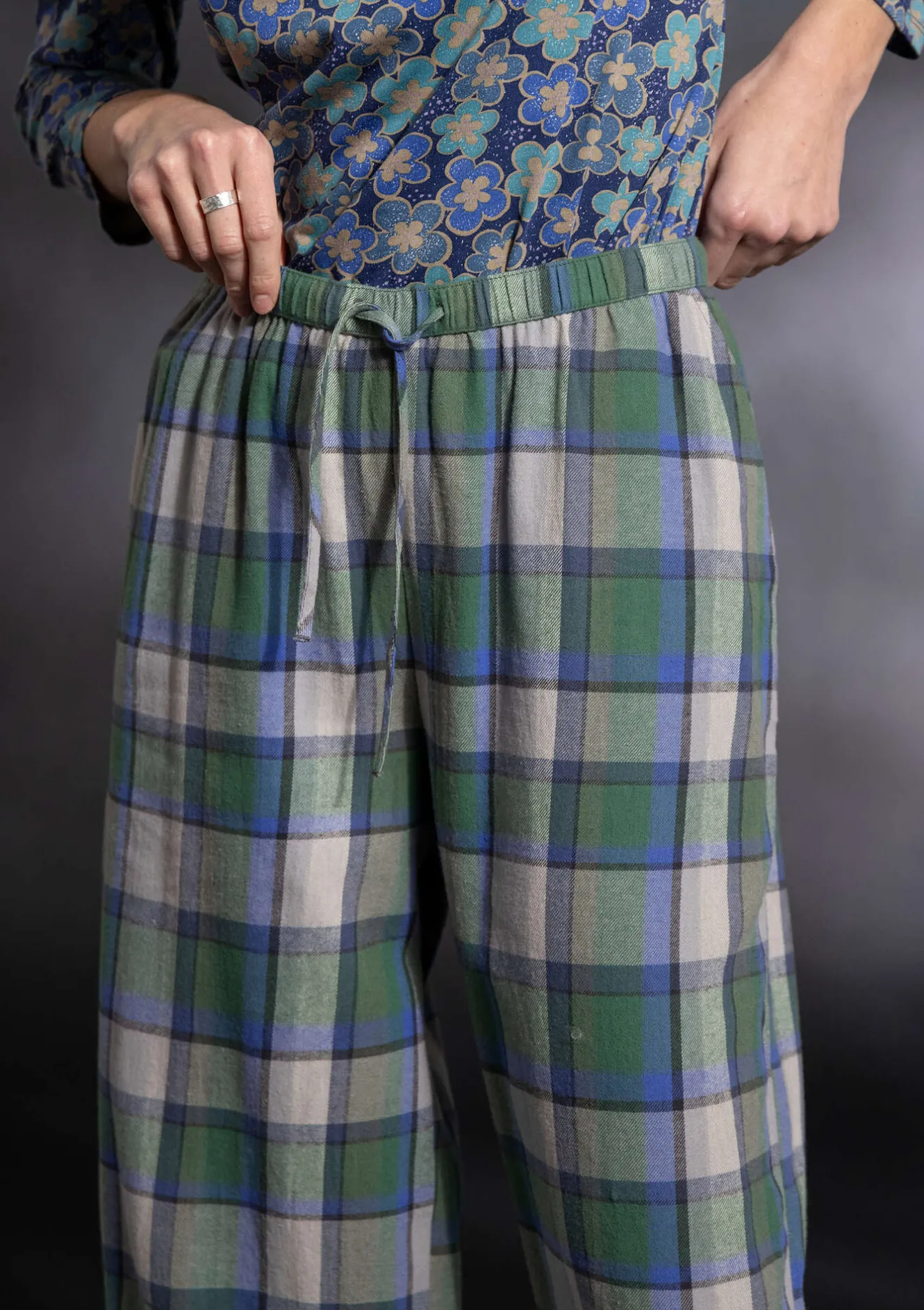 Gudrun Sjödén Pyjamahose „Skagen“ aus Bio-Baumwollgewebe