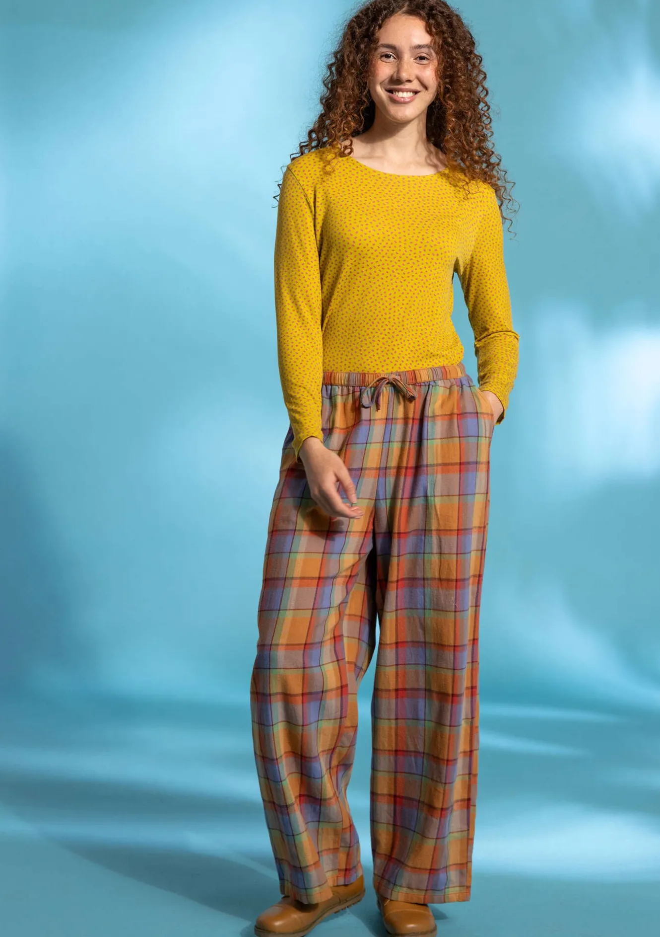 Gudrun Sjödén Pyjamahose „Skagen“ aus Bio-Baumwollgewebe