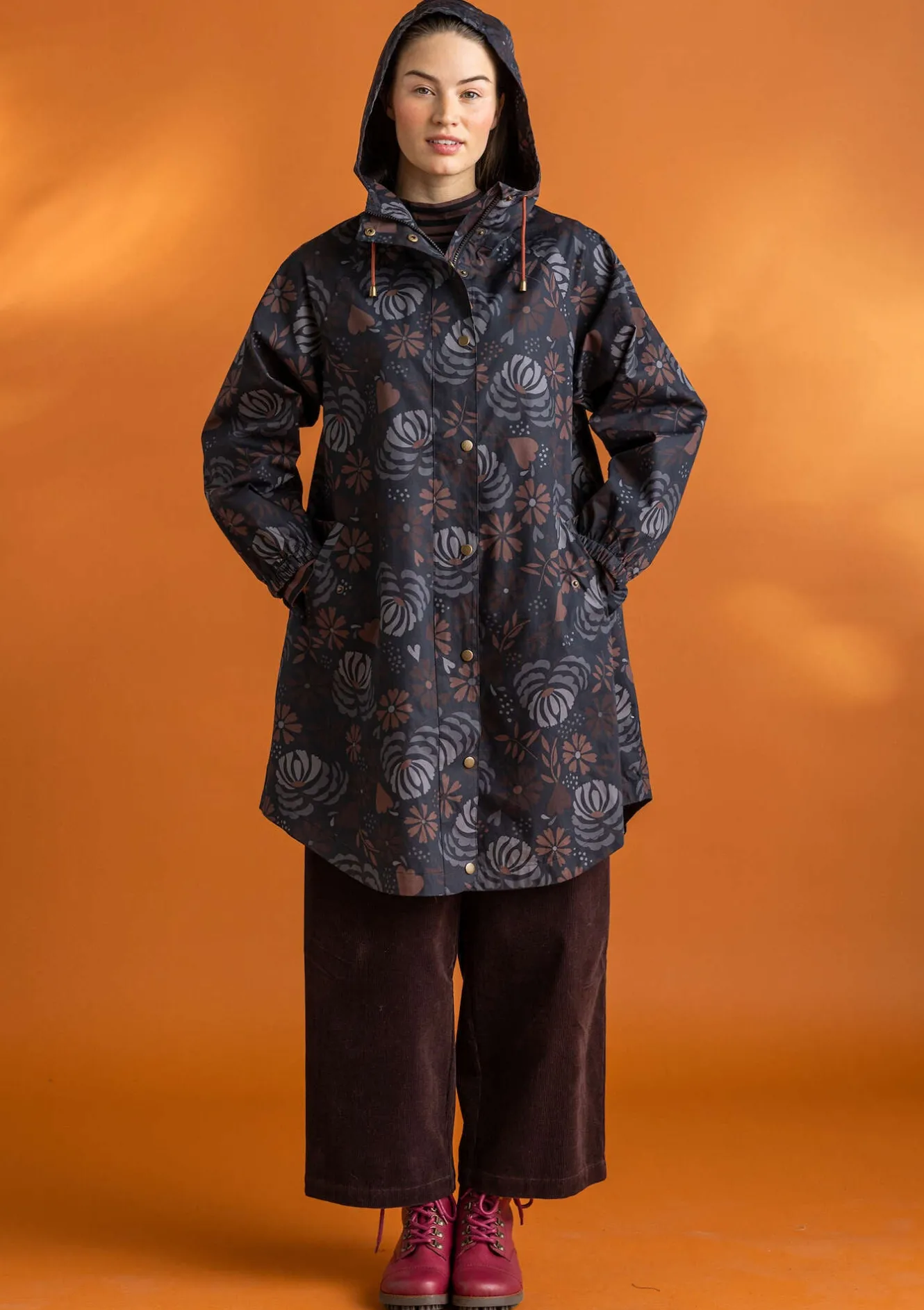 Gudrun Sjödén Regenjacke „Hedda“ aus Bio-Baumwollgewebe