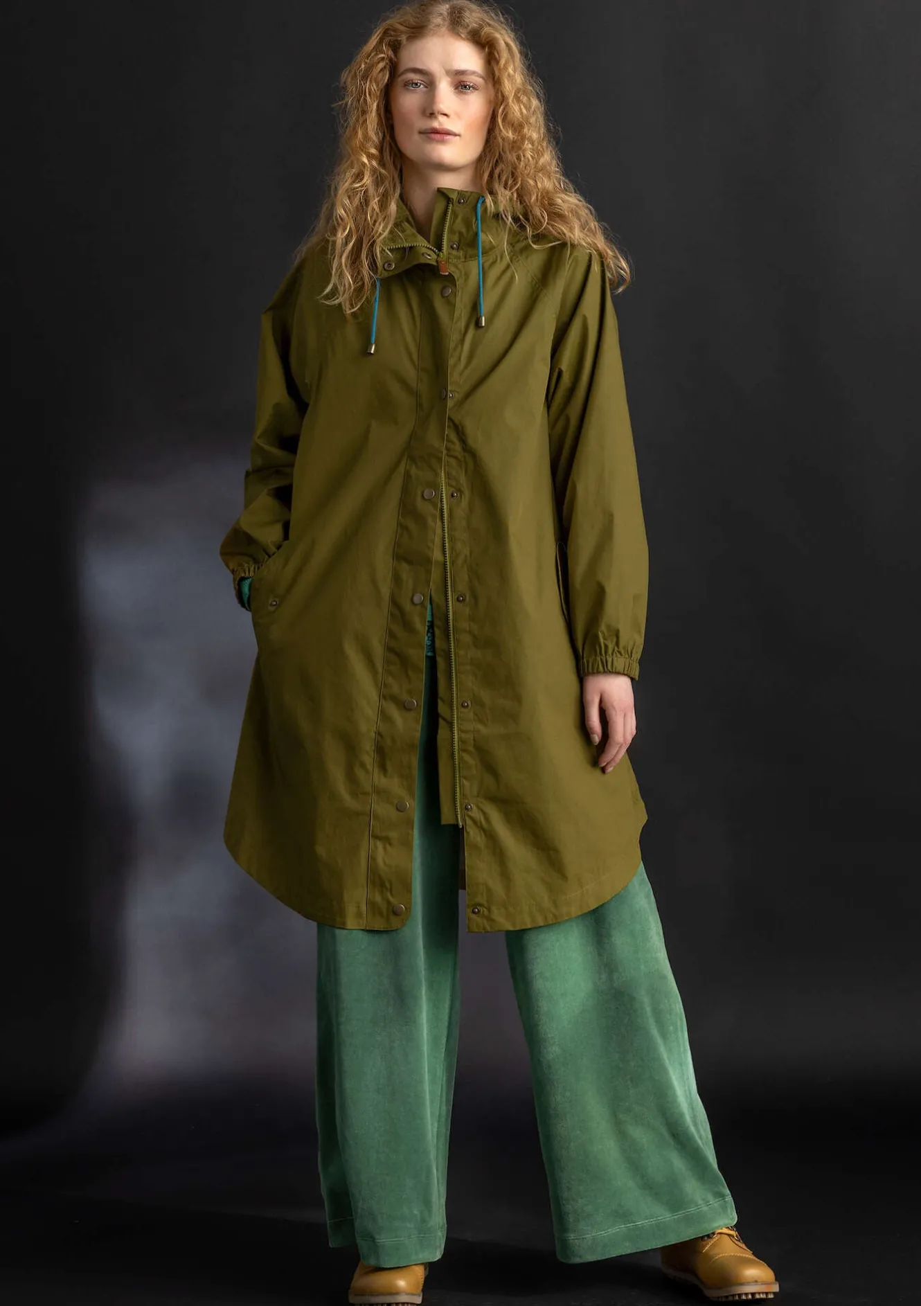 Gudrun Sjödén Regenjacke „Hedda“ aus Bio-Baumwollgewebe