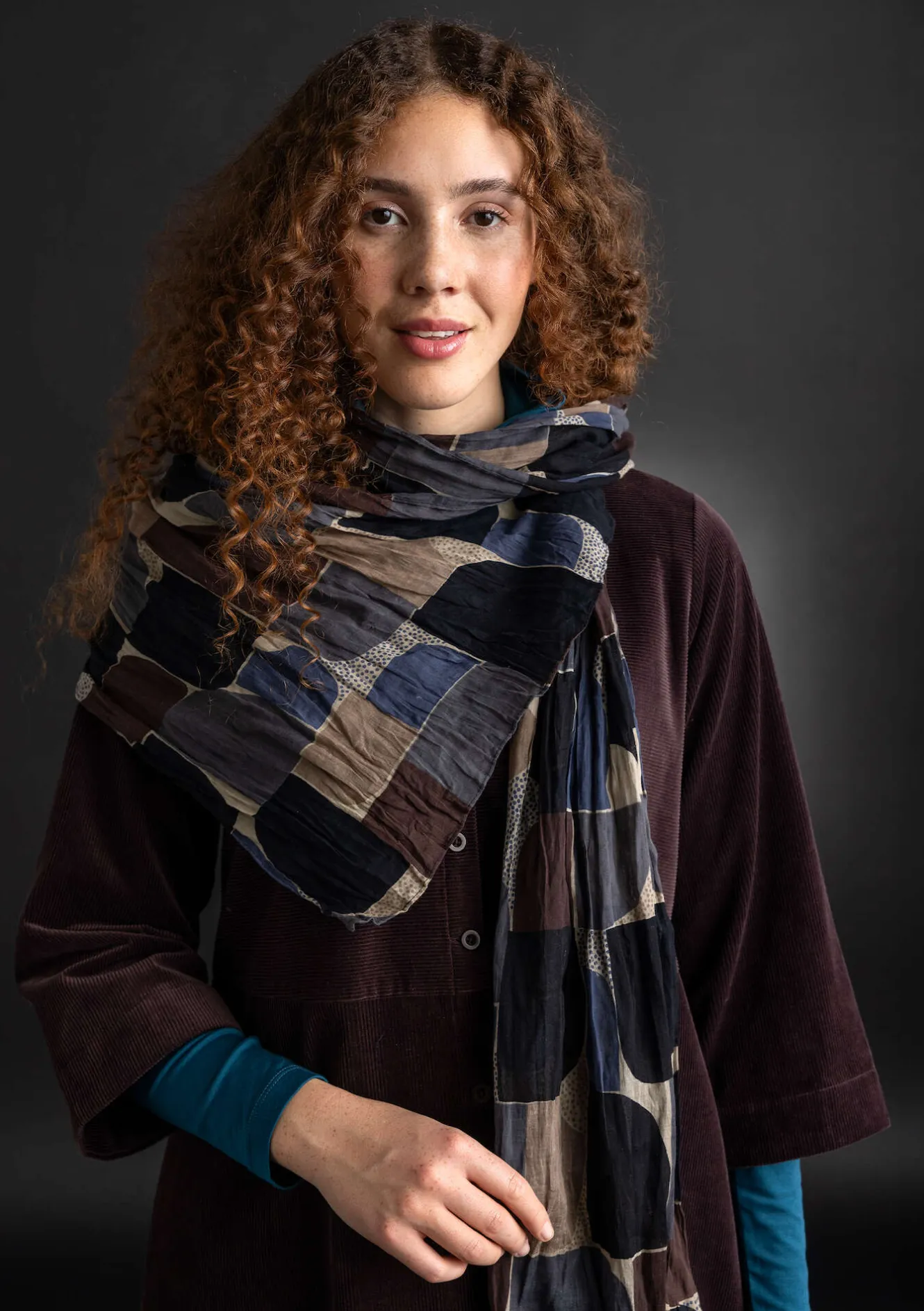 Gudrun Sjödén Schal „Hedda“ aus Bio-Baumwolle