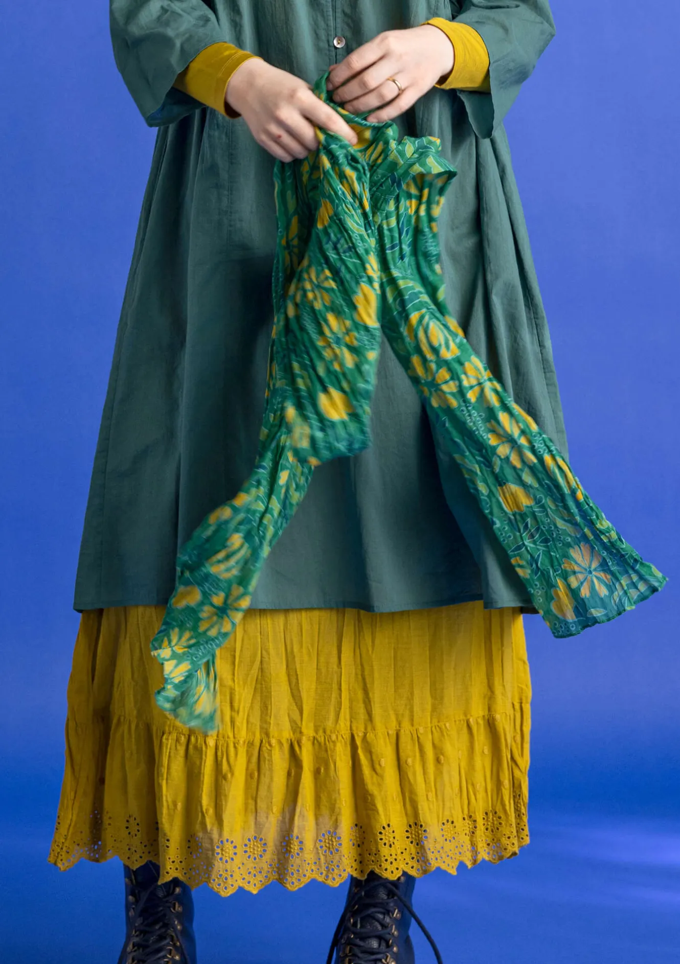 Gudrun Sjödén Schal „Hedda“ aus Bio-Baumwolle