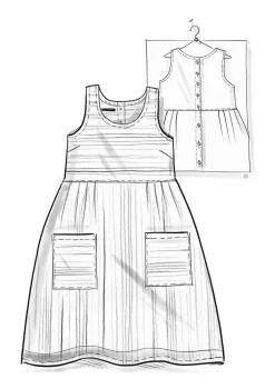 Gudrun Sjödén Schürzenkleid „Ava“ aus Bio-Baumwollgewebe