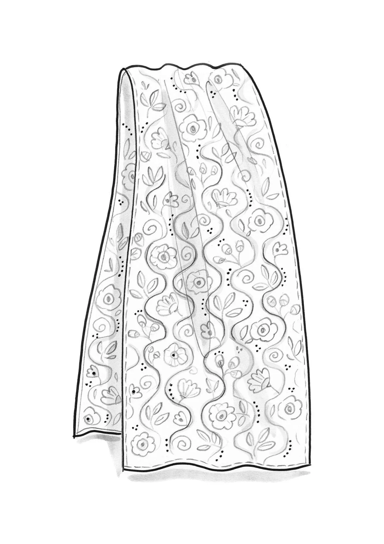 Gudrun Sjödén Seidenschal „Rupangi“
