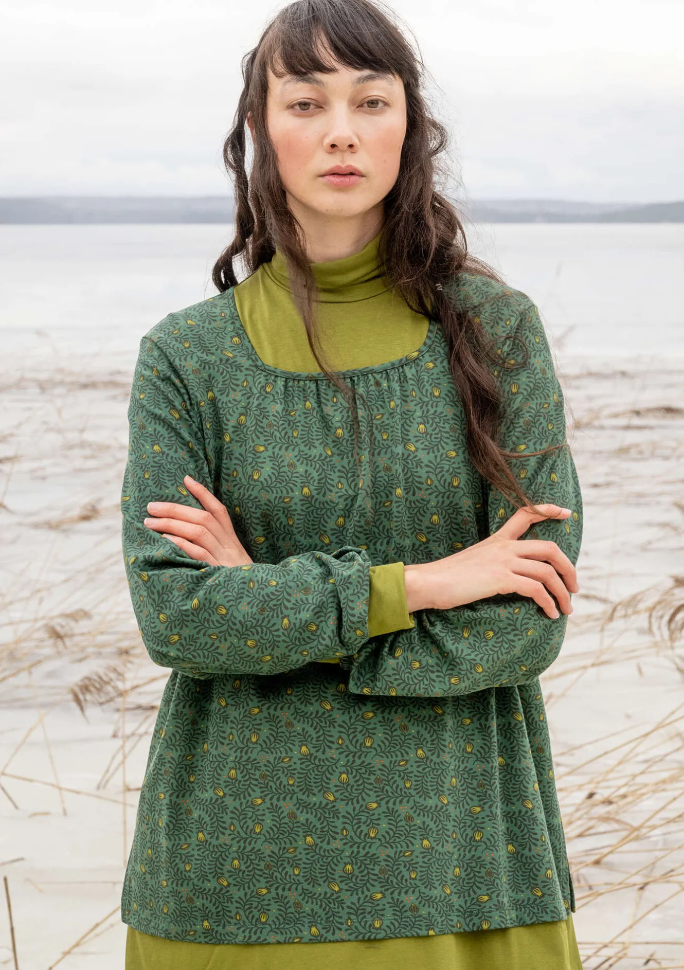 Gudrun Sjödén Shirt „Aurora“ aus Bio-Baumwolle/Modal/Elasthan