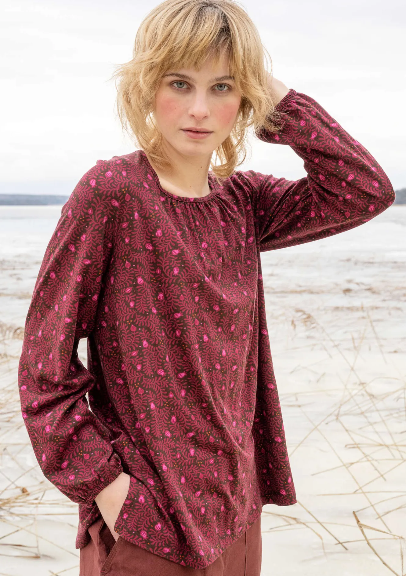 Gudrun Sjödén Shirt „Aurora“ aus Bio-Baumwolle/Modal/Elasthan