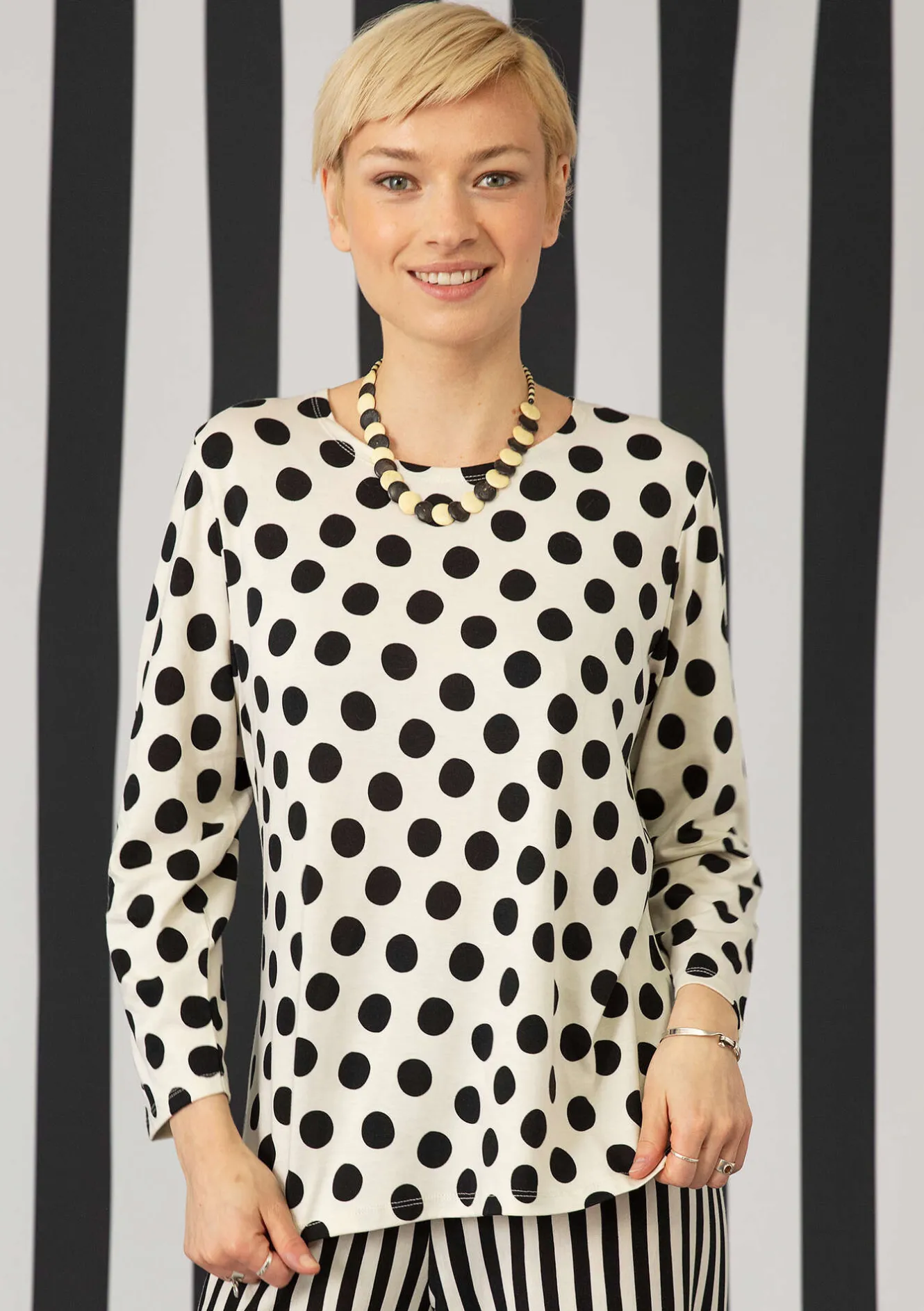 Gudrun Sjödén Shirt „Mika“ aus Bio-Baumwolle/Modal