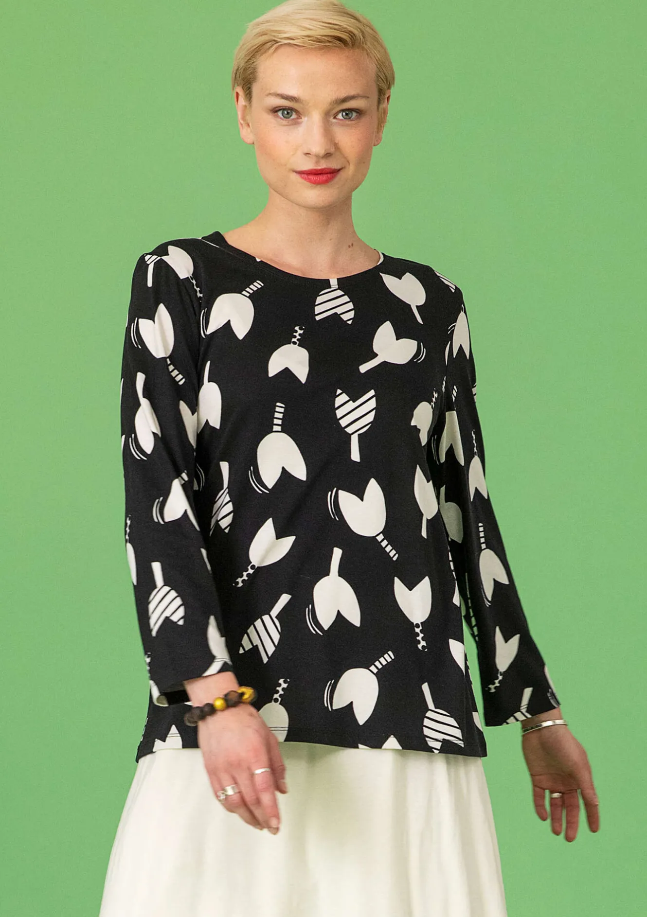 Gudrun Sjödén Shirt „Mika“ aus Bio-Baumwolle/Modal