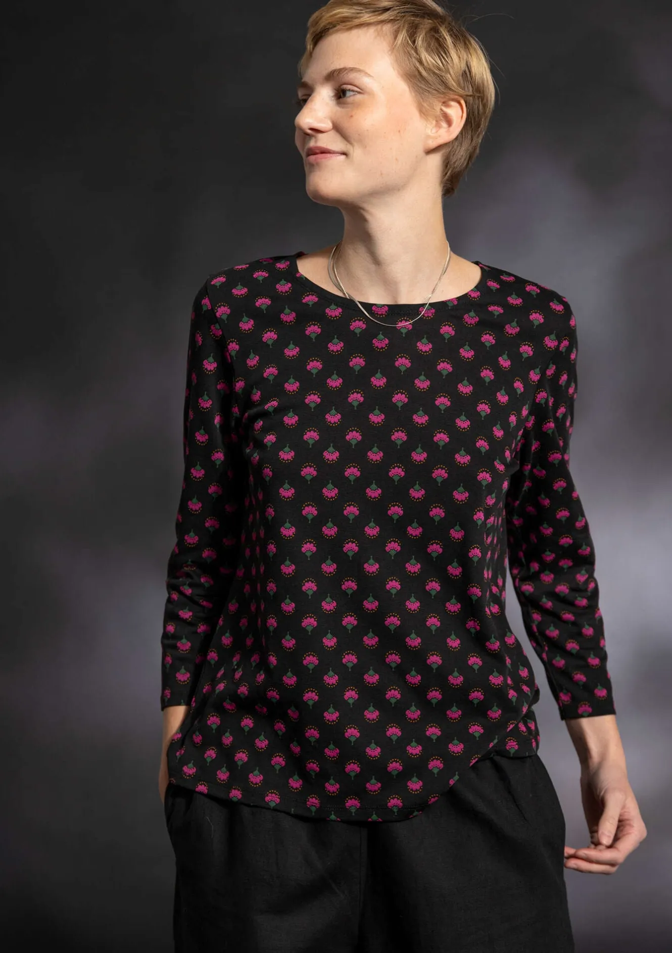 Gudrun Sjödén Shirt „Sigrid“ aus Bio-Baumwolle/Lyocell