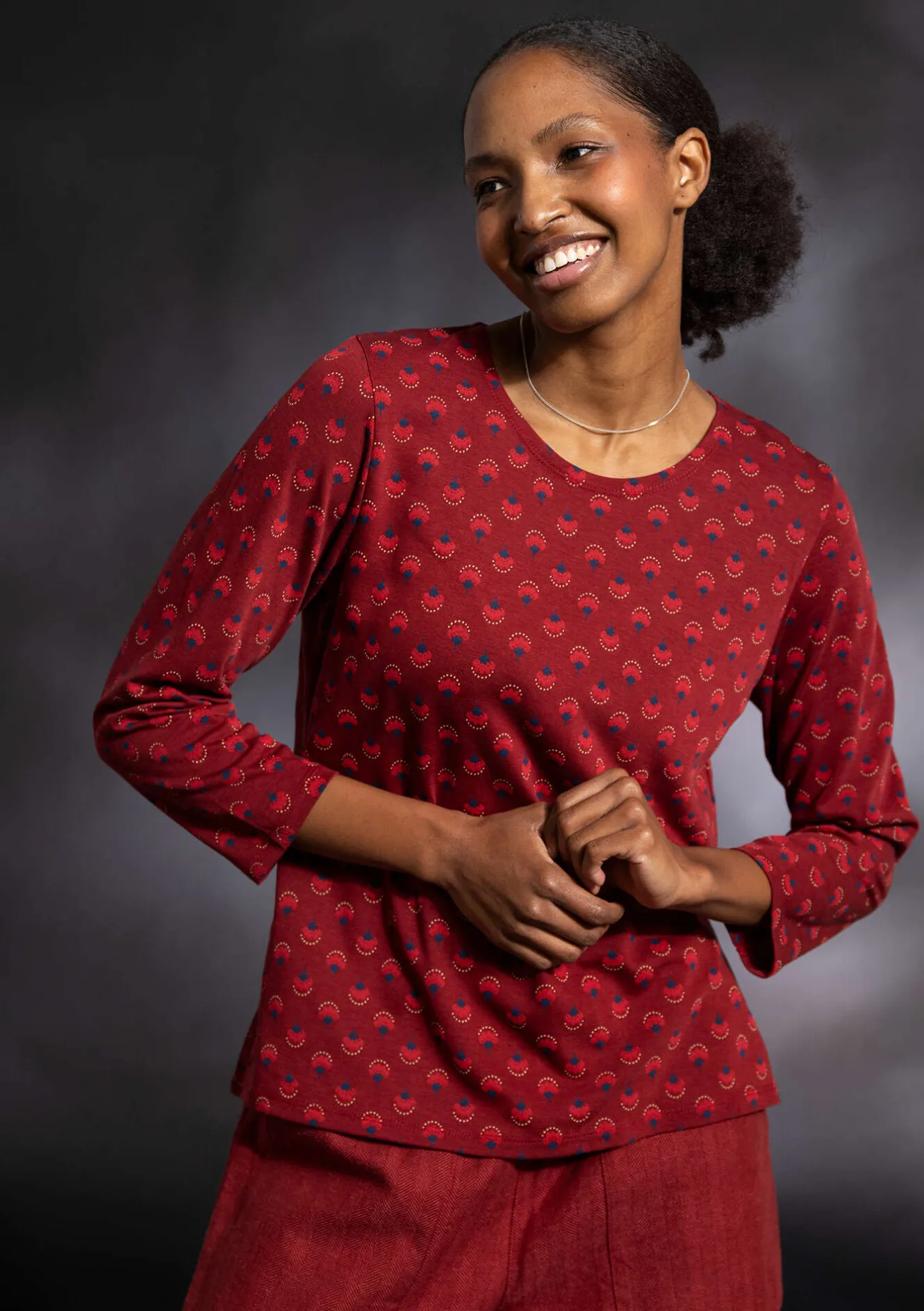 Gudrun Sjödén Shirt „Sigrid“ aus Bio-Baumwolle/Lyocell