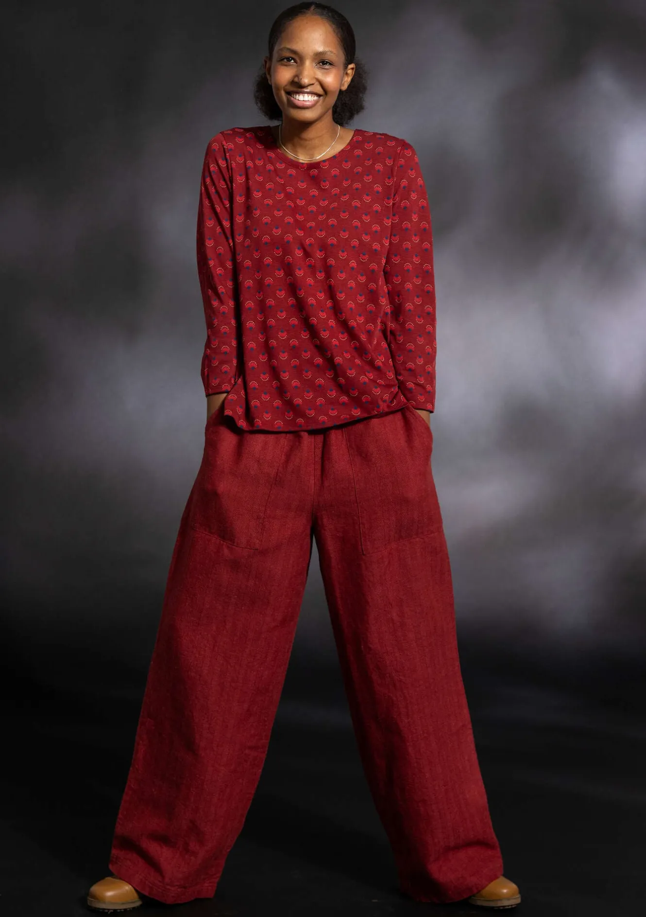 Gudrun Sjödén Shirt „Sigrid“ aus Bio-Baumwolle/Lyocell