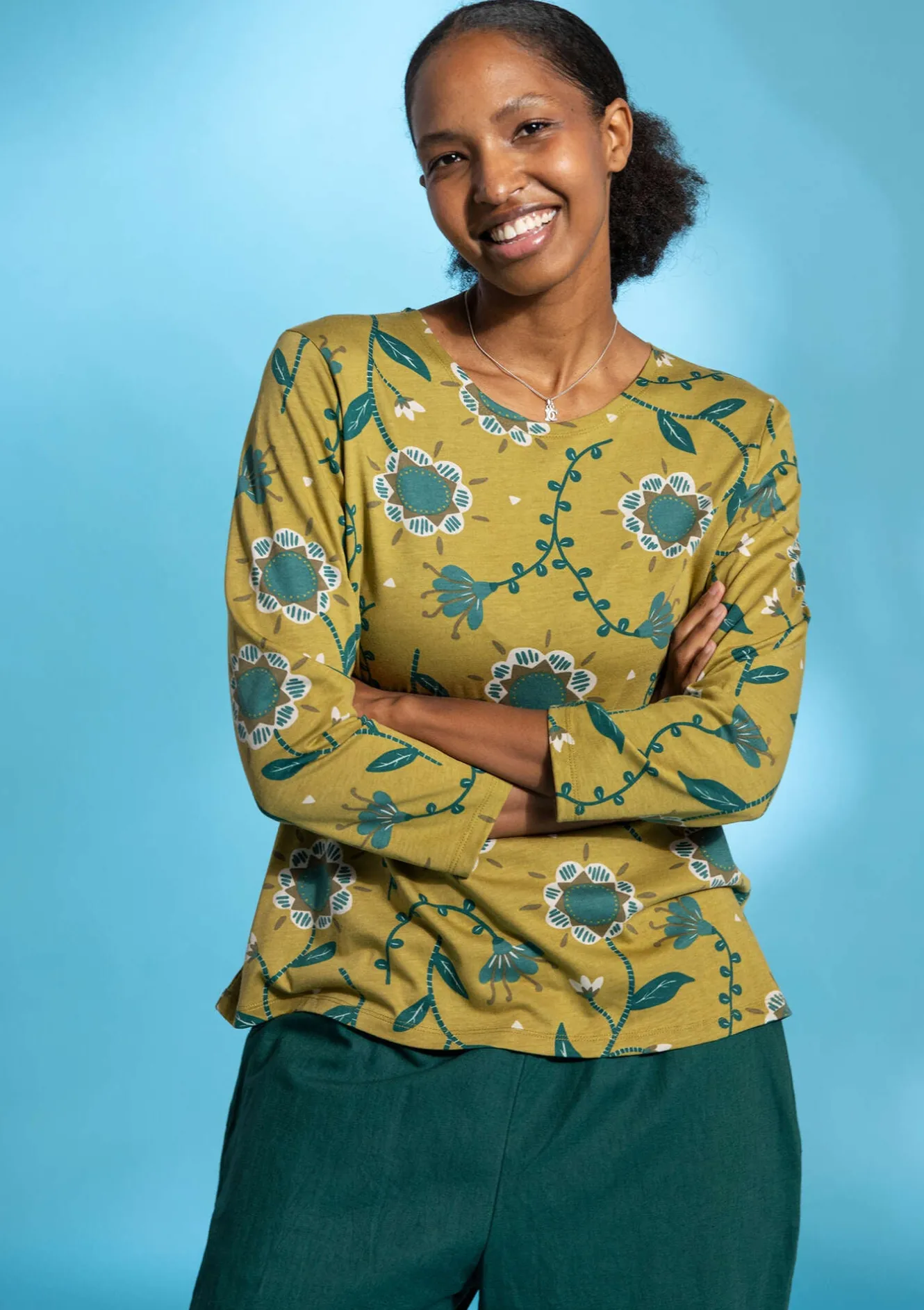 Gudrun Sjödén Shirt „Strandglim“ aus Bio-Baumwolle/Modal