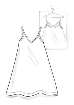 Gudrun Sjödén Slipkleid aus Lyocell/Elasthan