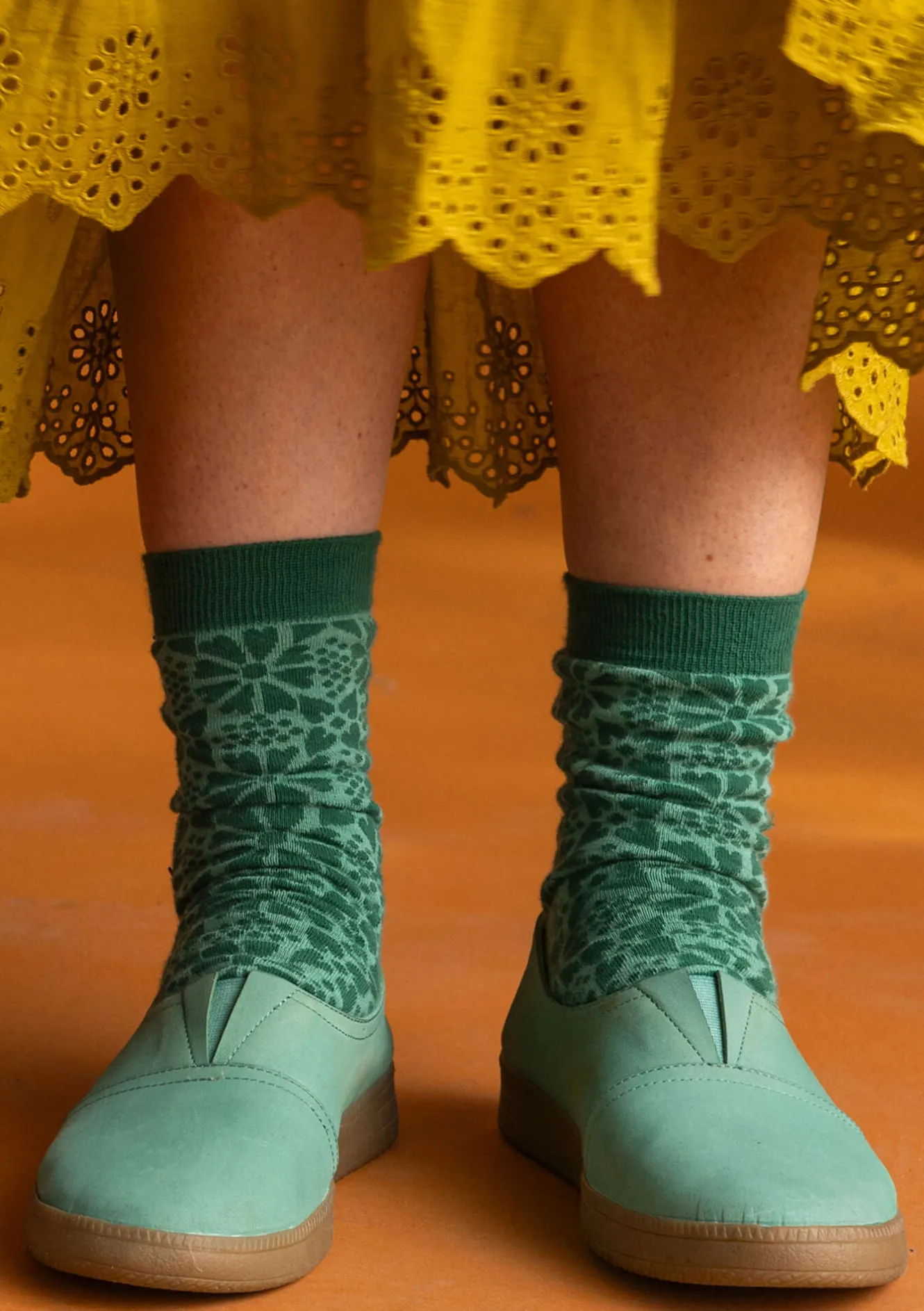 Gudrun Sjödén Socken „Freja“ aus Bio-Baumwolle