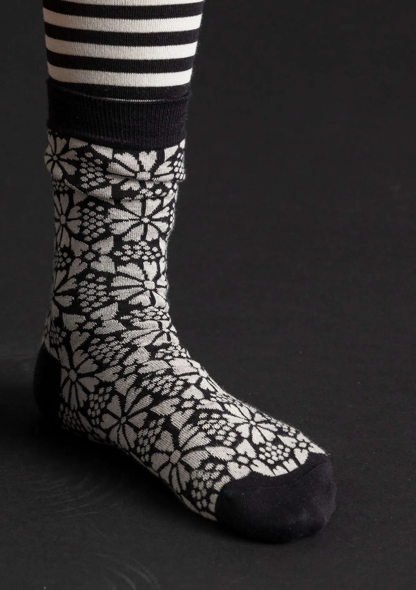 Gudrun Sjödén Socken „Freja“ aus Bio-Baumwolle