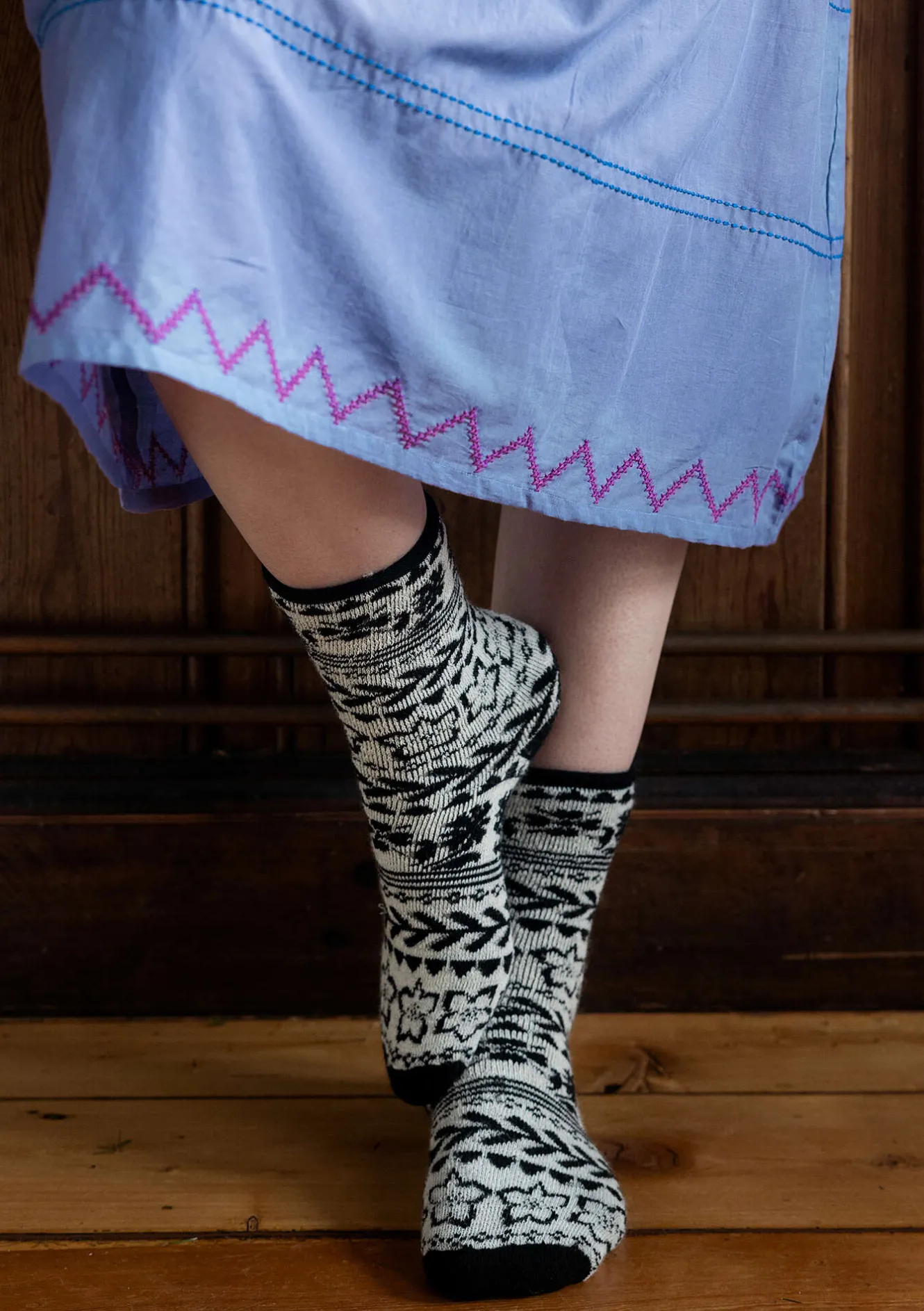Gudrun Sjödén Socken „Twinkle“ aus Wollfrottee
