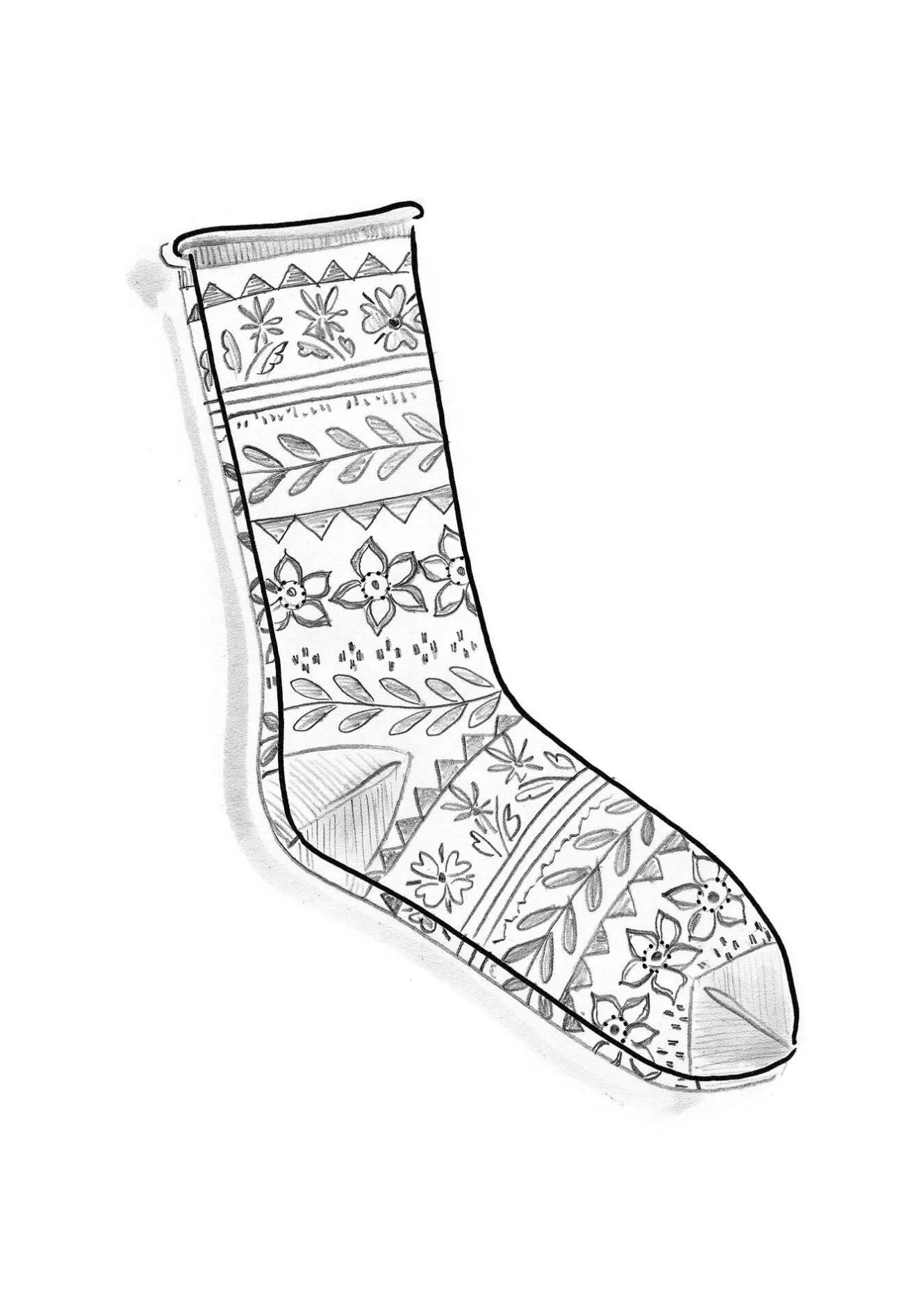 Gudrun Sjödén Socken „Twinkle“ aus Wollfrottee