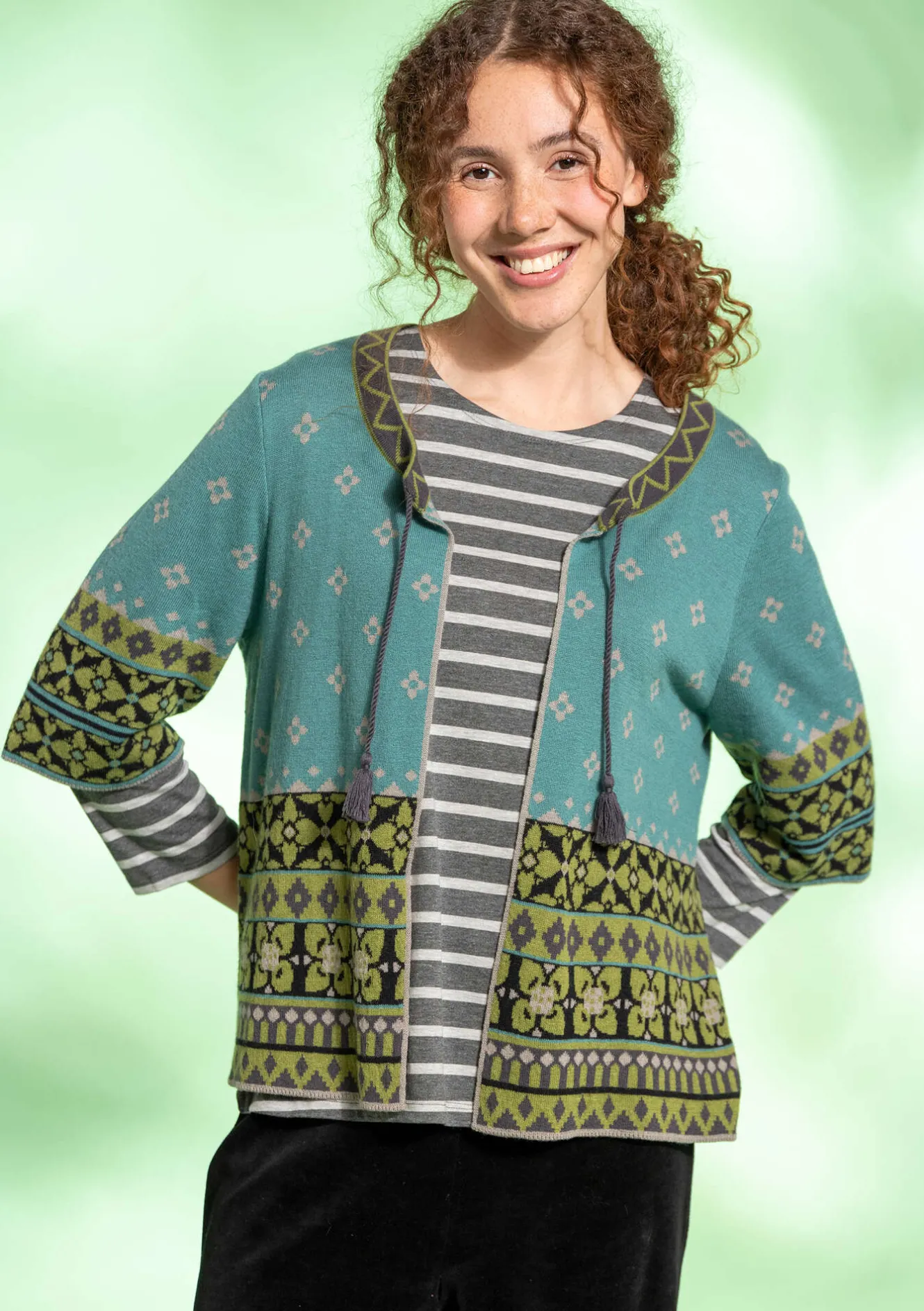 Gudrun Sjödén Streifenshirt aus Bio-Baumwolle/Modal