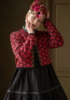 Gudrun Sjödén Strickjacke „Anemone“ aus Bio-Wolle