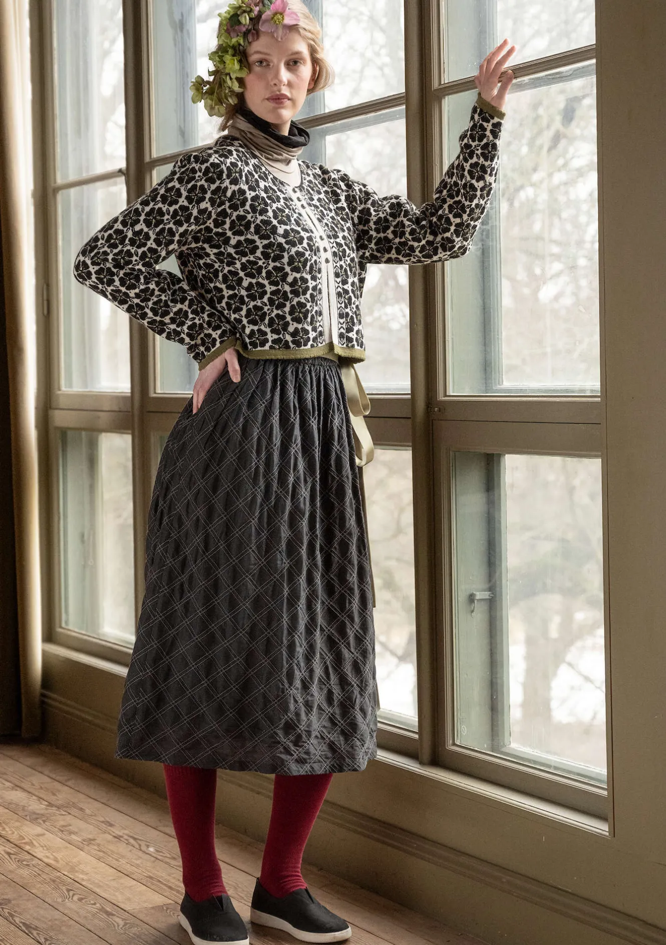 Gudrun Sjödén Strickjacke „Anemone“ aus Bio-Wolle