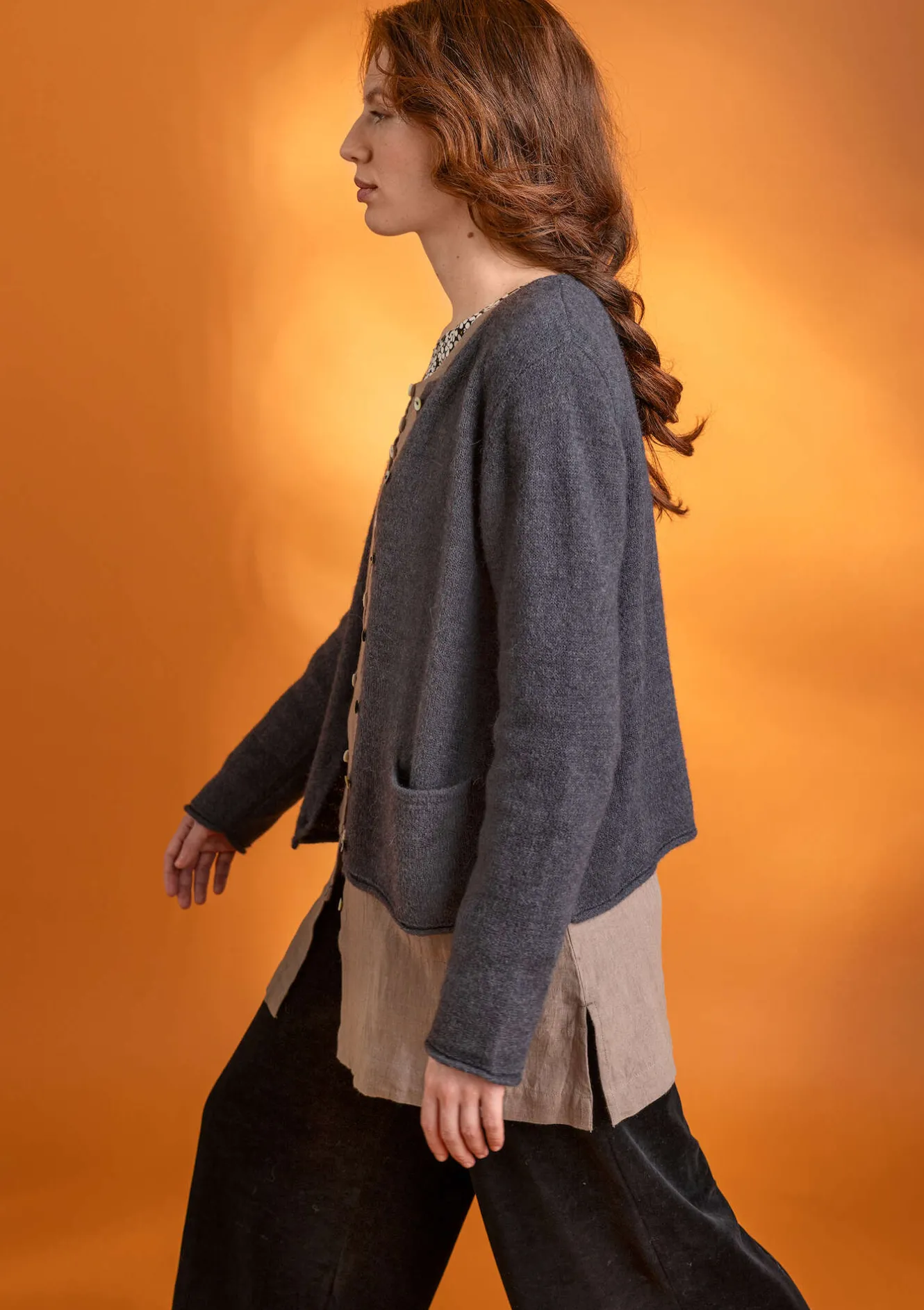 Gudrun Sjödén Strickjacke aus Alpakagemisch