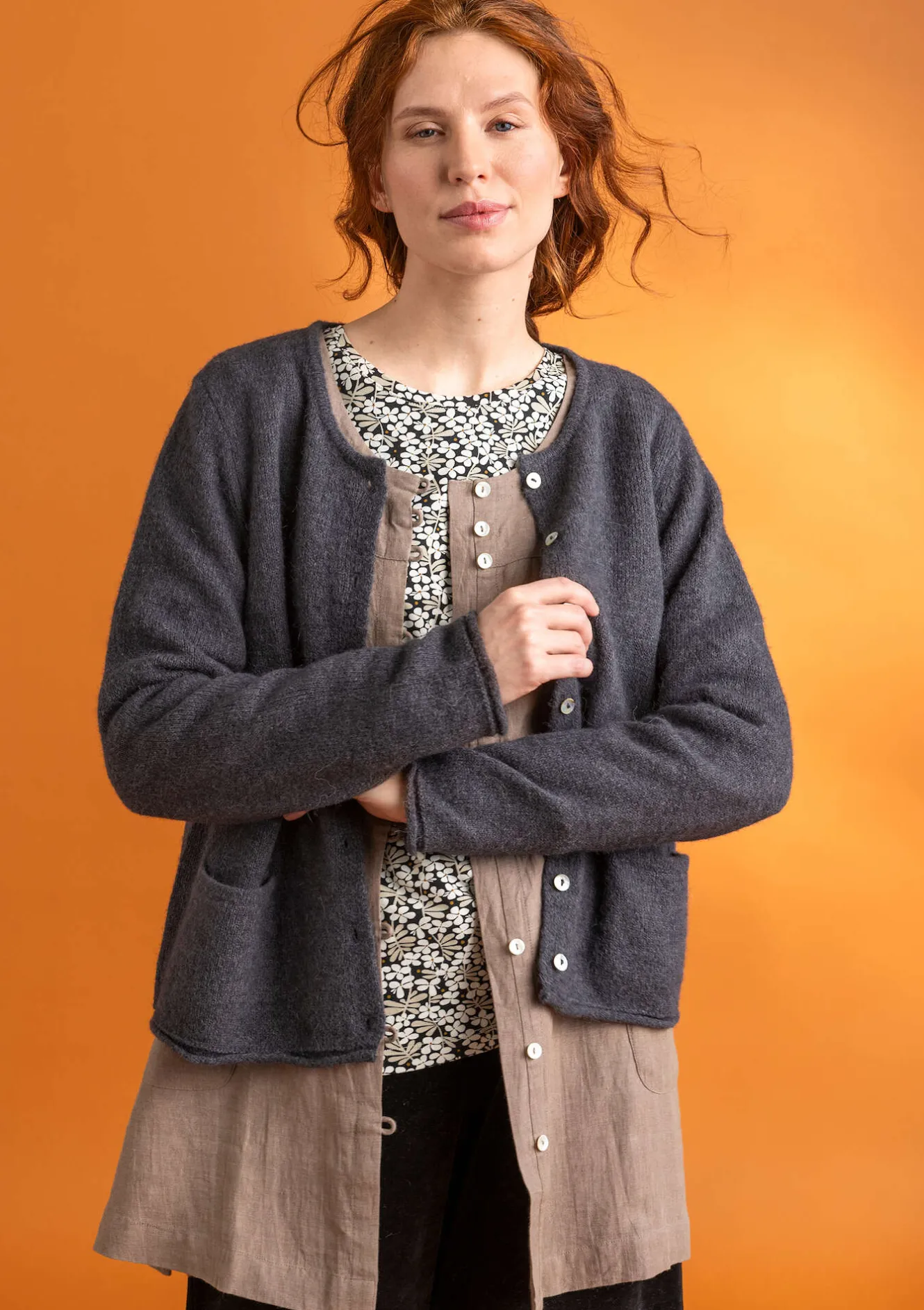 Gudrun Sjödén Strickjacke aus Alpakagemisch