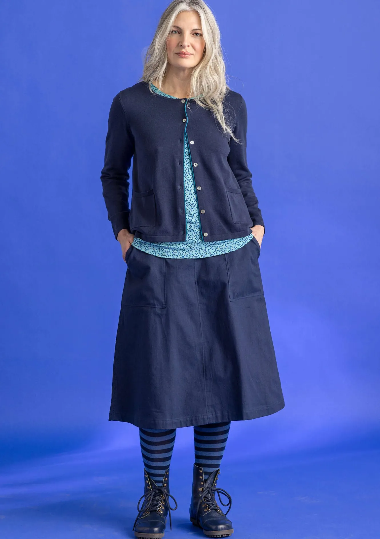 Gudrun Sjödén Strickjacke aus Bio-/Recycling-Baumwolle
