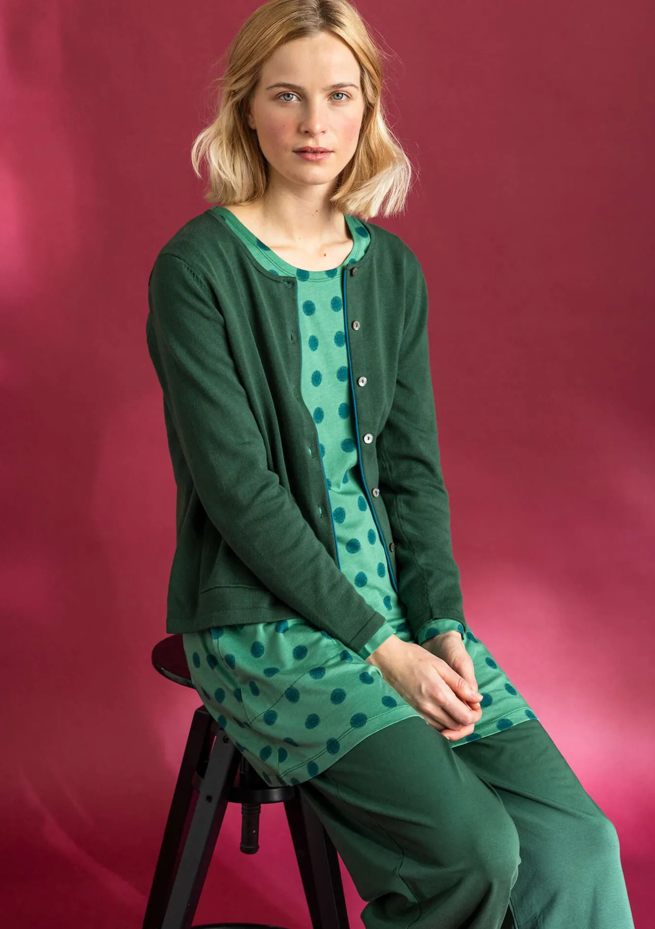 Gudrun Sjödén Strickjacke aus Bio-/Recycling-Baumwolle